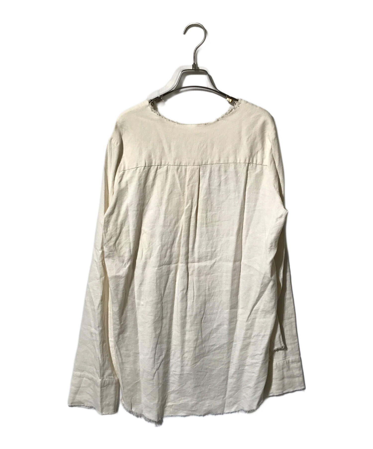 中古・古着通販】R'IAM (リアム) シルクMIX DAMEGE シャツ ベージュ