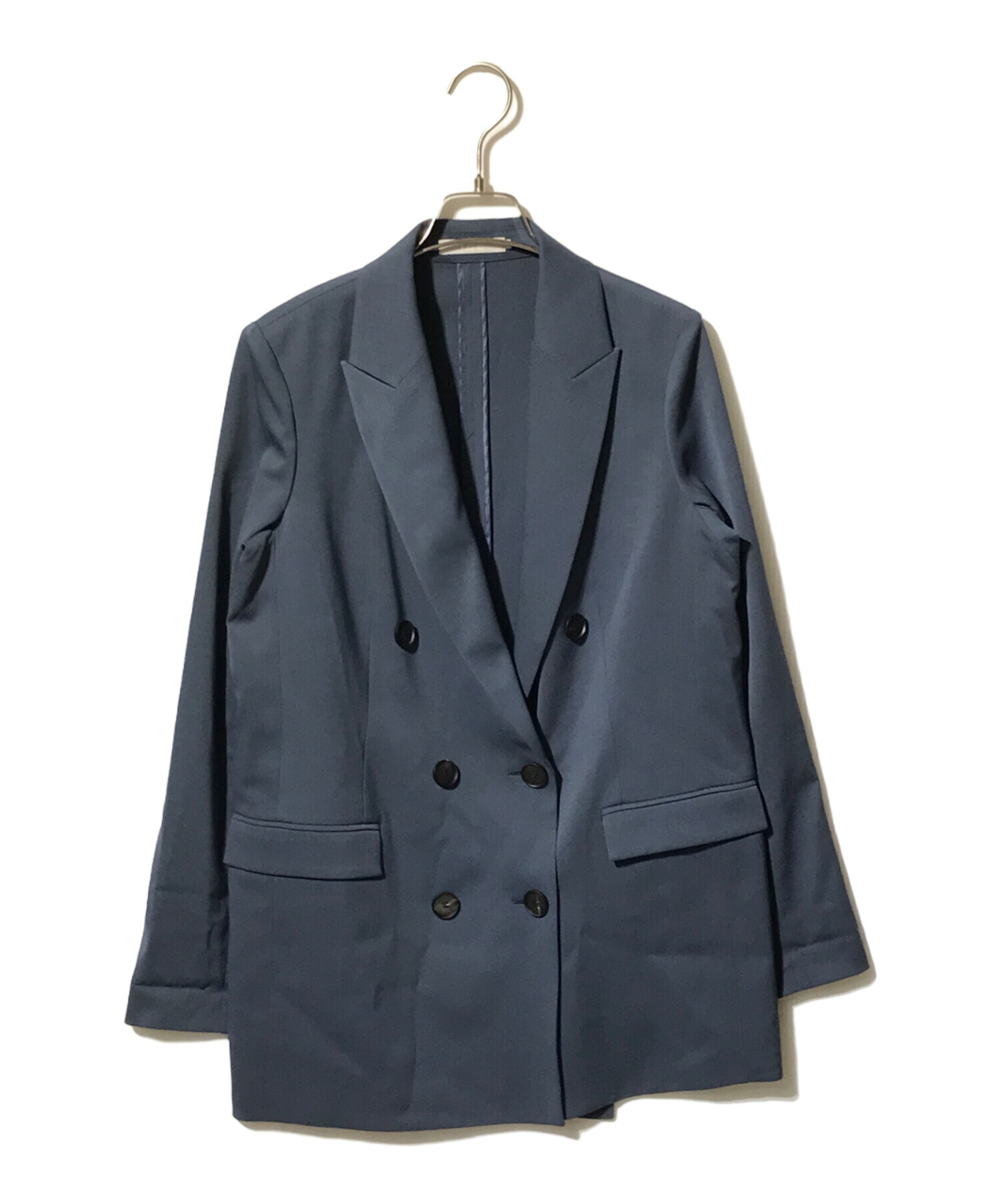 中古・古着通販】icB (アイシービー) ダブルジャケット ネイビー 