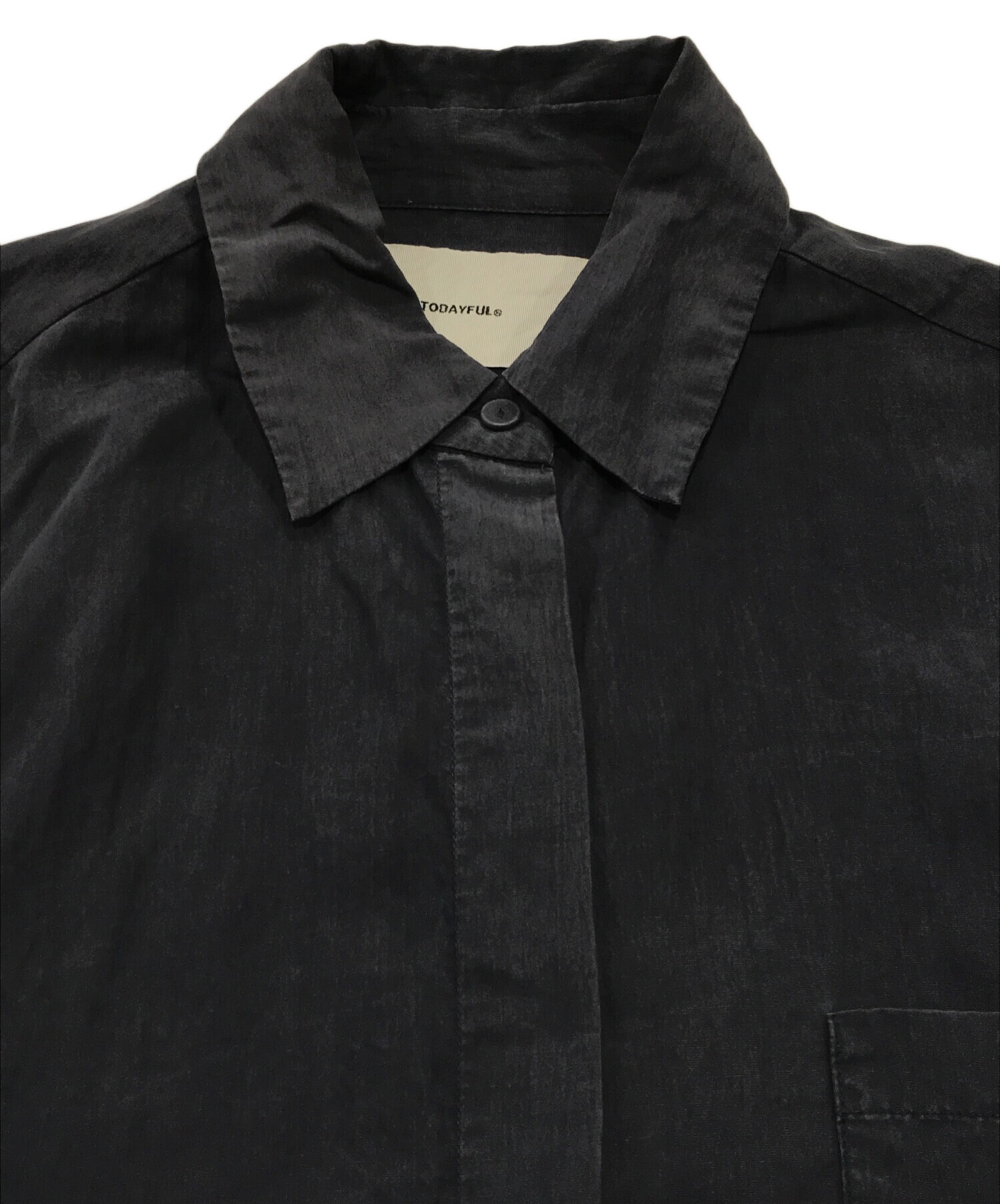 中古・古着通販】TODAYFUL (トゥデイフル) シルキーポケットシャツ 