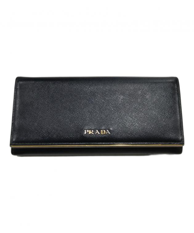 中古・古着通販】PRADA (プラダ) サフィアーノメタル ネオ/長財布