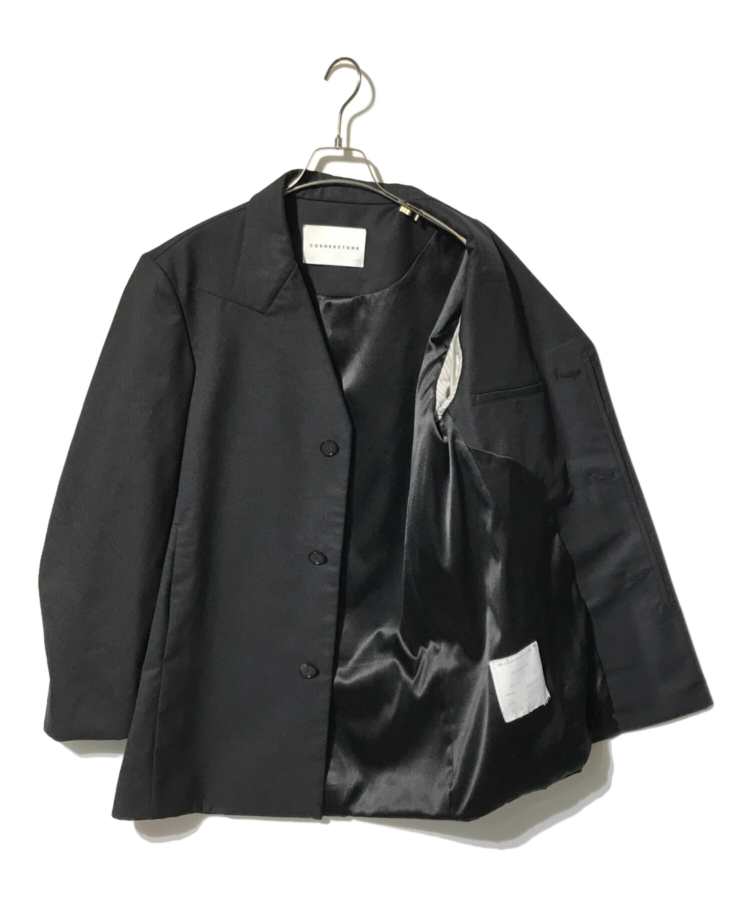 中古・古着通販】CORNERSTONE (コーナーストーン) デザインノーカラー