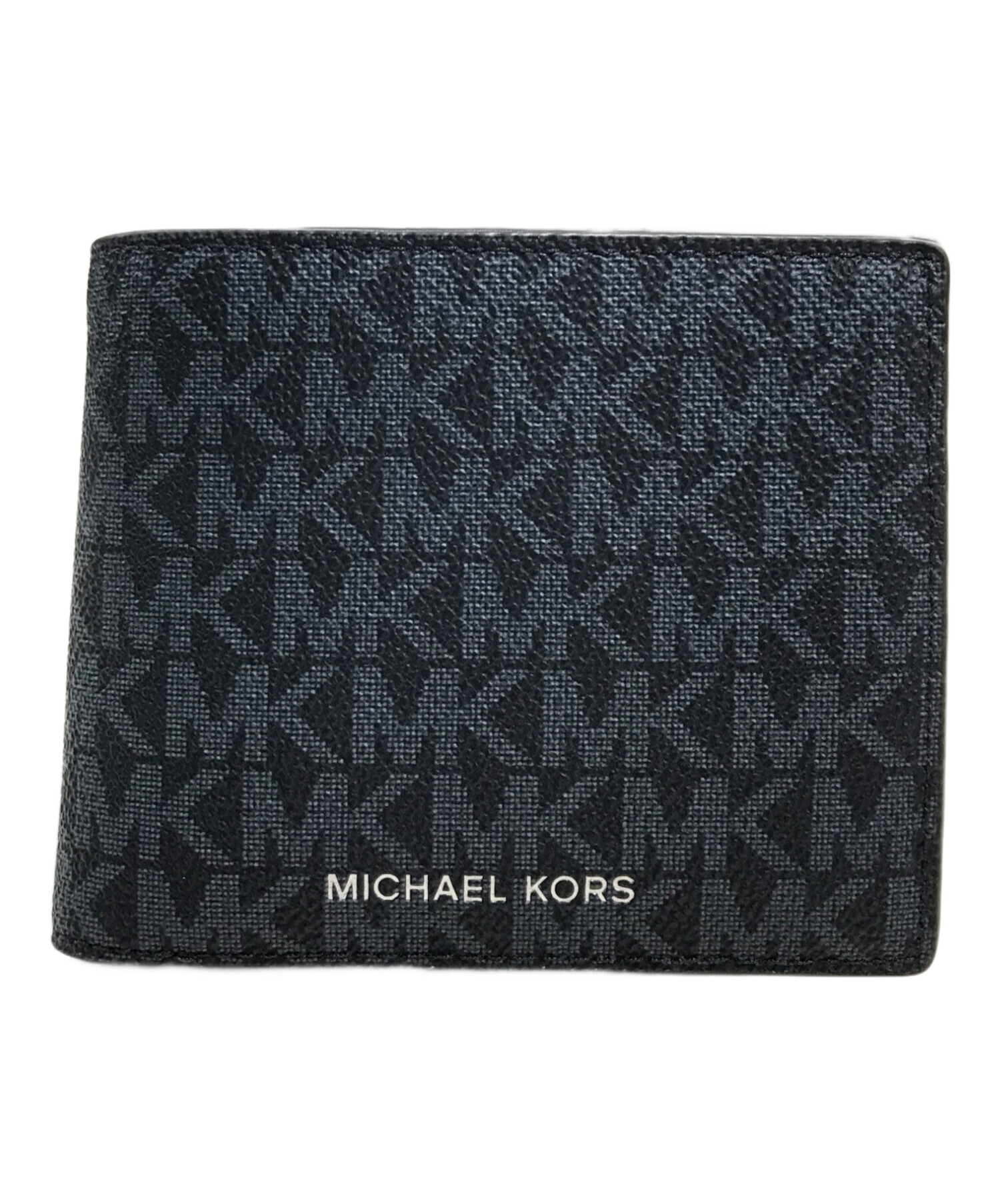 中古・古着通販】MICHAEL KORS (マイケルコース) 2つ折り財布 ネイビー