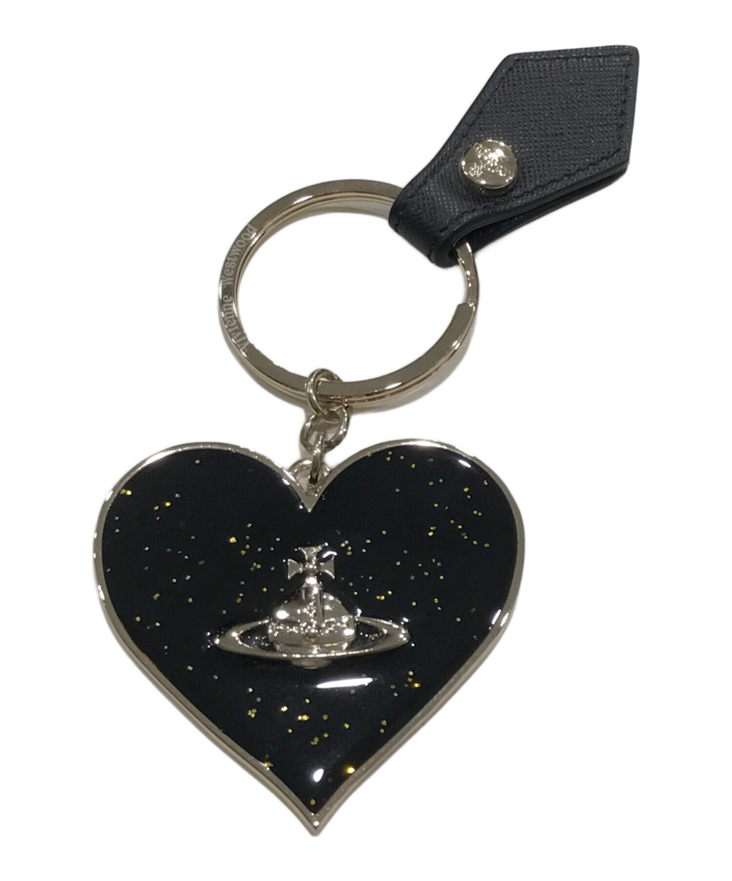 ☆新品☆ Vivienne Westwood ミラーハート キーリング ネイビー 中古・古着通販】Vivienne Westwood (ヴィヴィアンウエストウッド