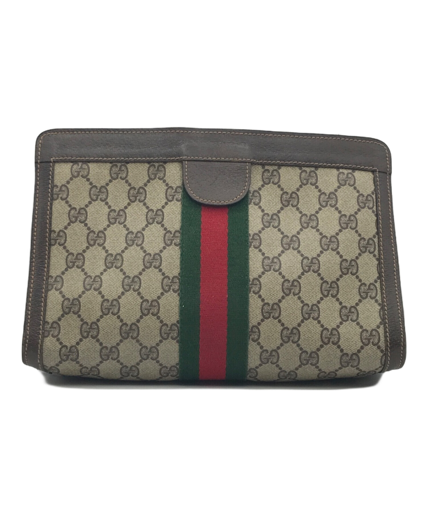 ✨GUCCI✨グッチ✨GG柄✨ブラウン✨ヴィンテージ✨クラッチバッグ✨ 中古・古着通販】GUCCI (グッチ) GGクラッチバッグ ブラウン｜ブランド