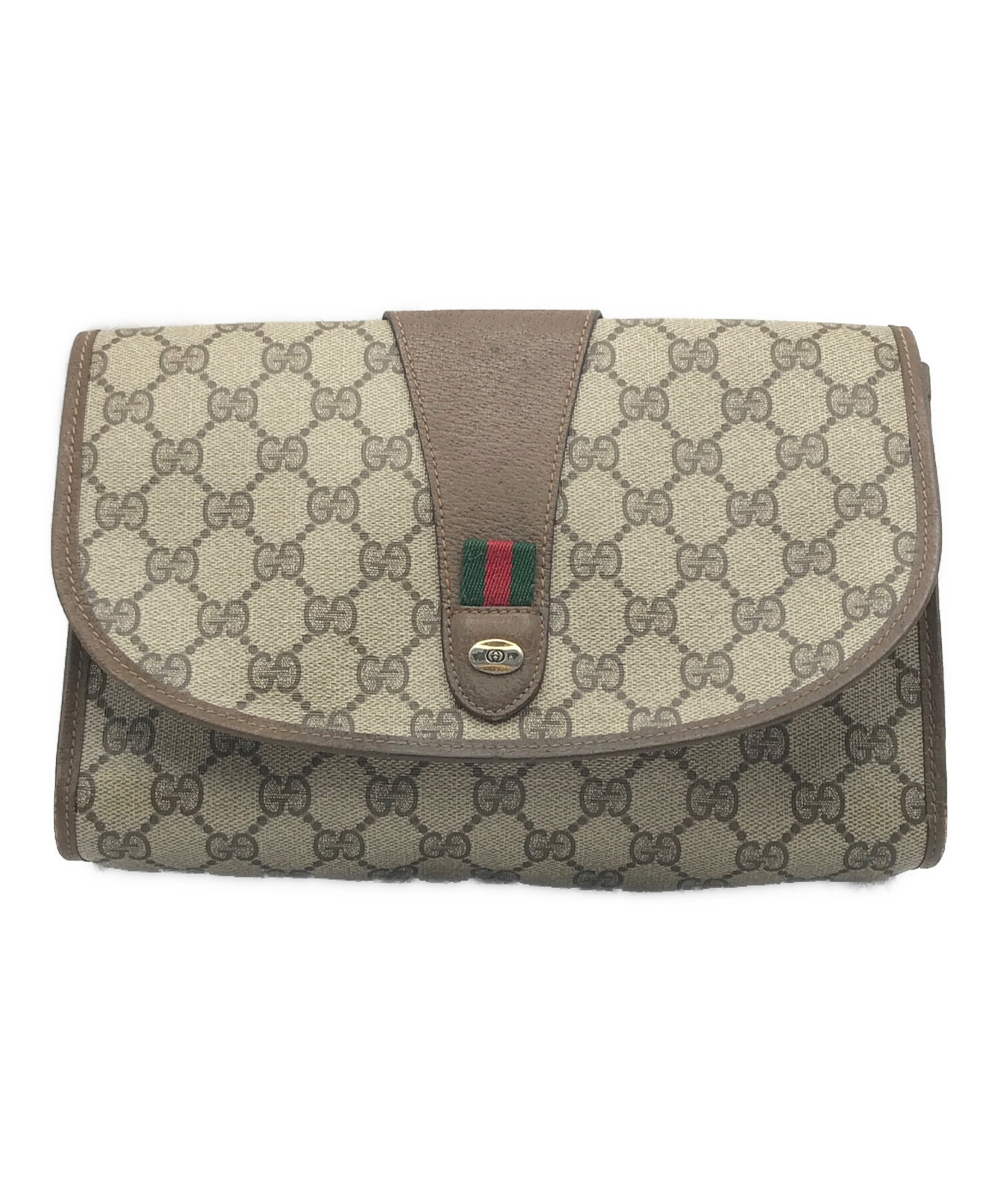 ✨GUCCI✨グッチ✨GG柄✨ブラウン✨ヴィンテージ✨クラッチバッグ✨ 中古・古着通販】GUCCI (グッチ) GGクラッチバッグ ブラウン｜ブランド