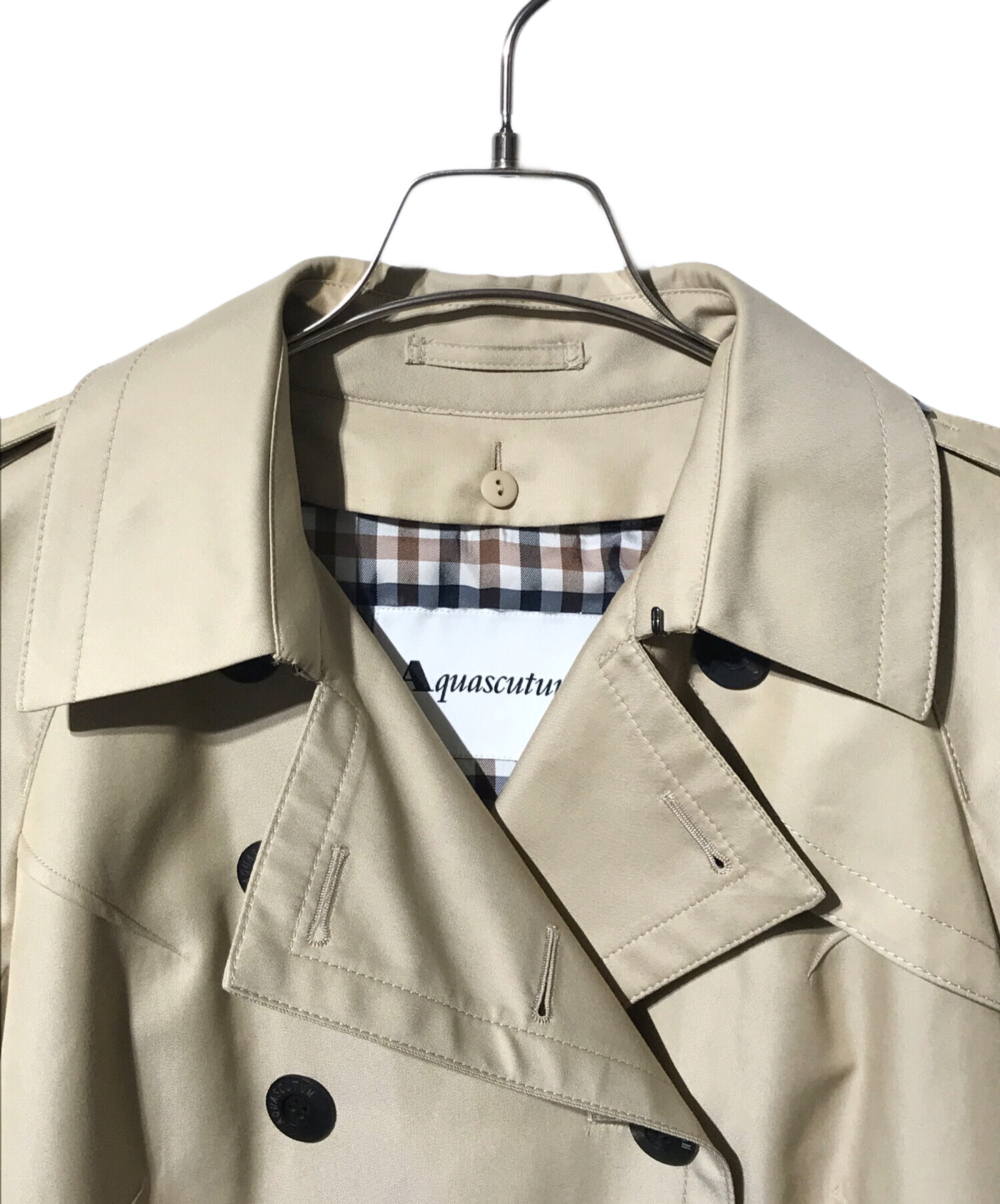 【美品】Aquascutumトレンチコート （ヴィンテージ）ライナー&ベルト付き 中古・古着通販】Aquascutum (アクアスキュータム) ウールライナー