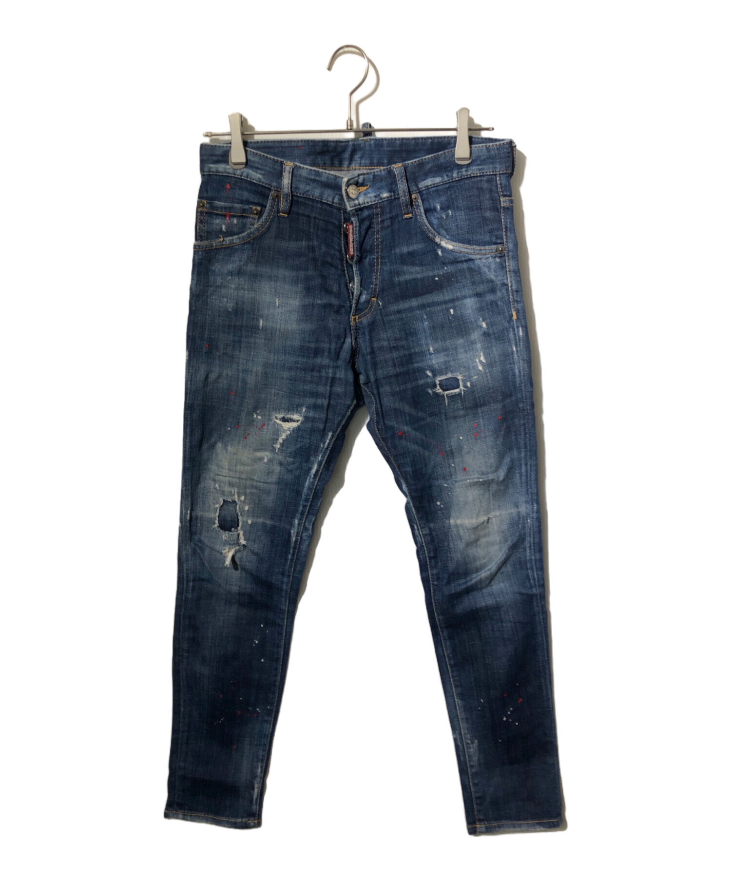 ☆美品☆ DSQUARED2 スキニーデニム ダメージ加工 サイズ46 伸縮有 中古・古着通販】DSQUARED2 (ディースクエアード) Skinny Dan Jean