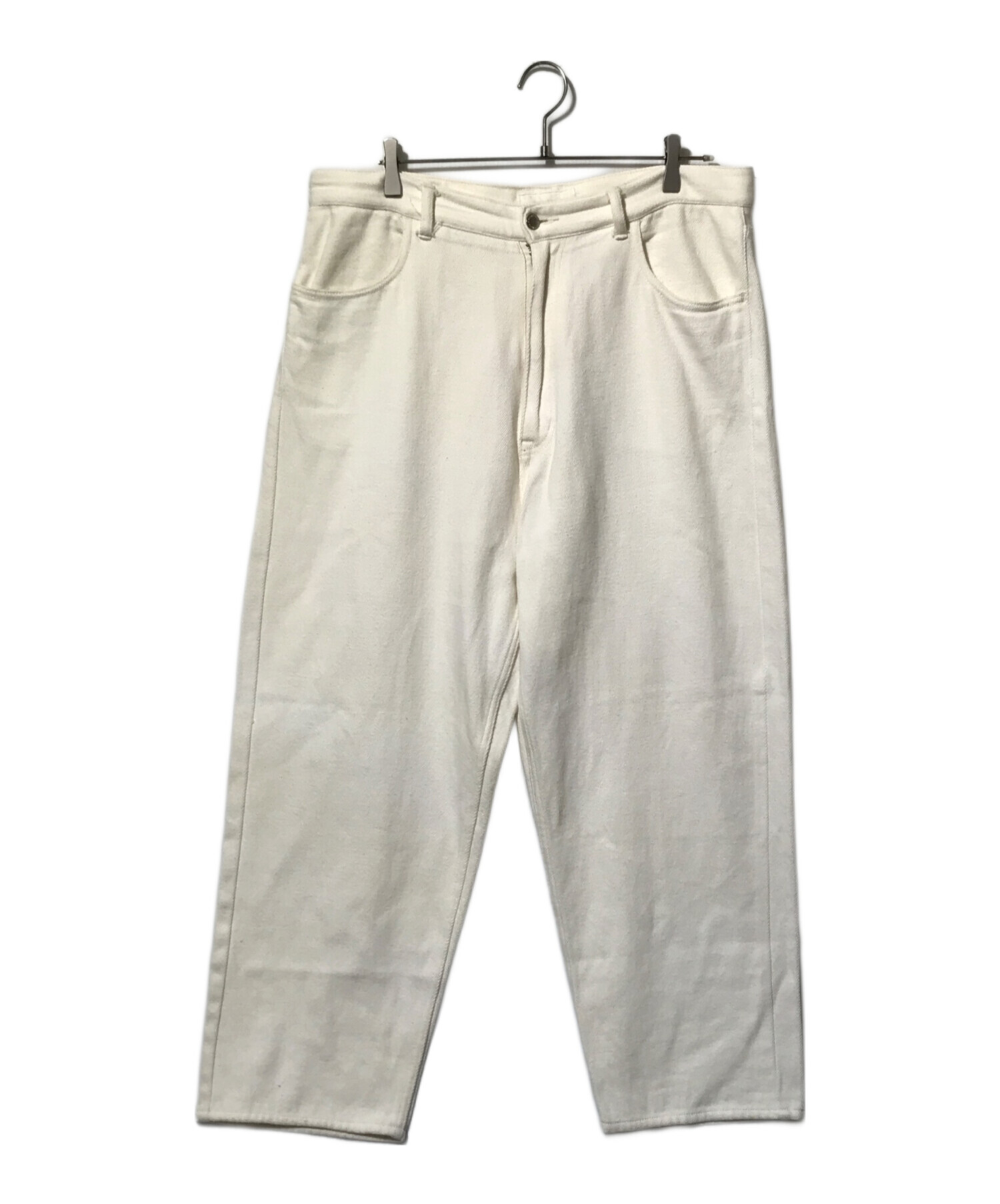 パンツ everyone soft denim pants M 中古・古着通販】everyone (エブリワン) soft denim pants ホワイト