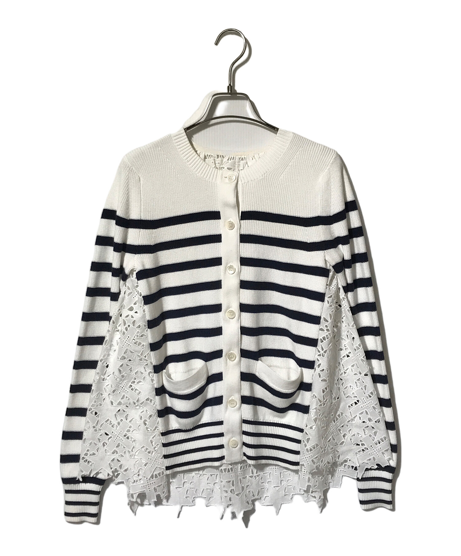 中古・古着通販】sacai (サカイ) スターレースニットカーディガン