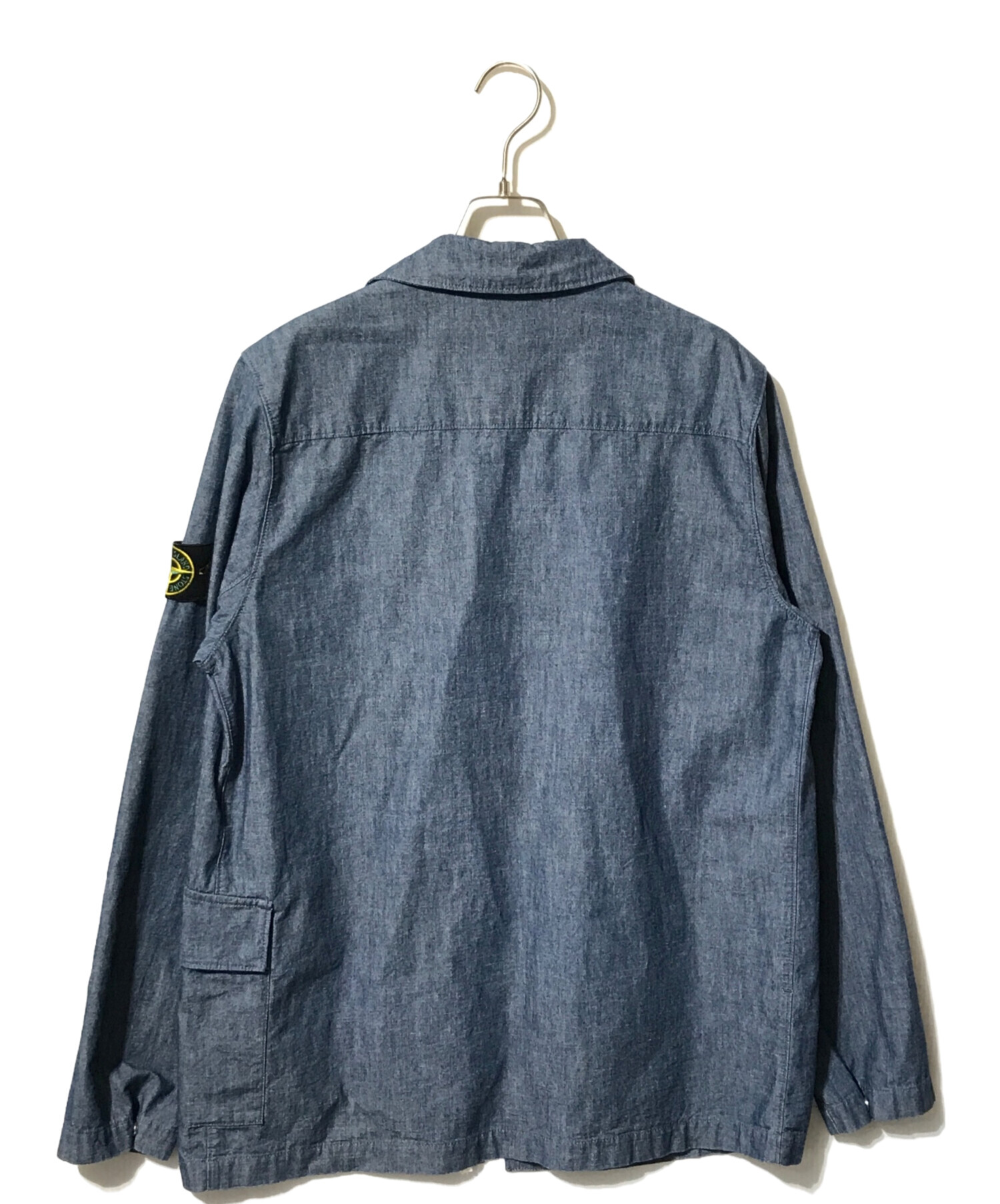 イタリア製　ブルマリン　 ストーン装飾 ダークデニムジャケット　スパンコール 中古・古着通販】STONE ISLAND (ストーンアイランド) CHAMBRAY CANVAS