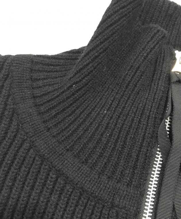 中古・古着通販】jieda (ジエダ) 2WAY ZIP UP KNIT/ニット/ハイネック