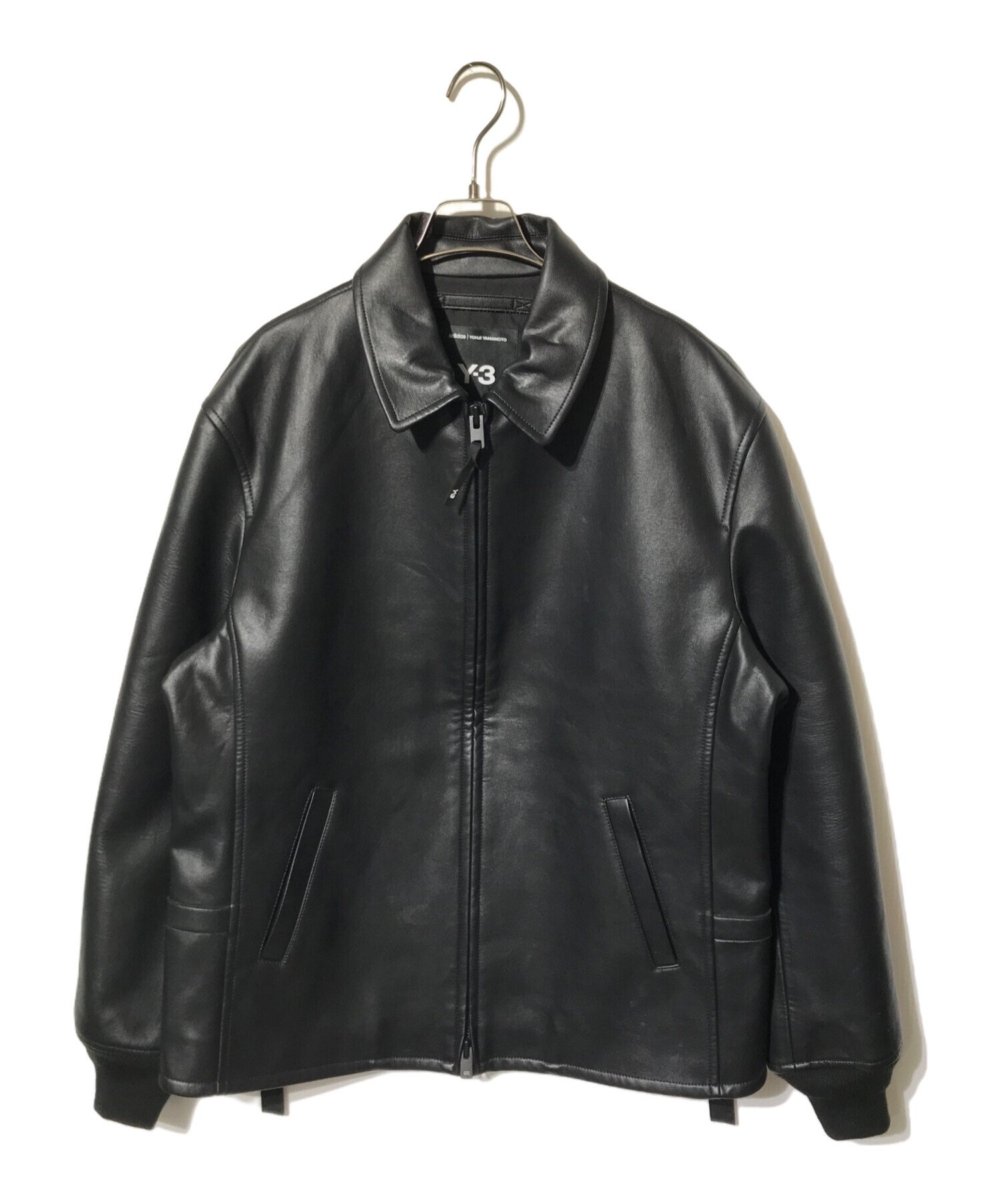 中古・古着通販】Y-3 (ワイスリー) フェイクレザーボンバージャケット