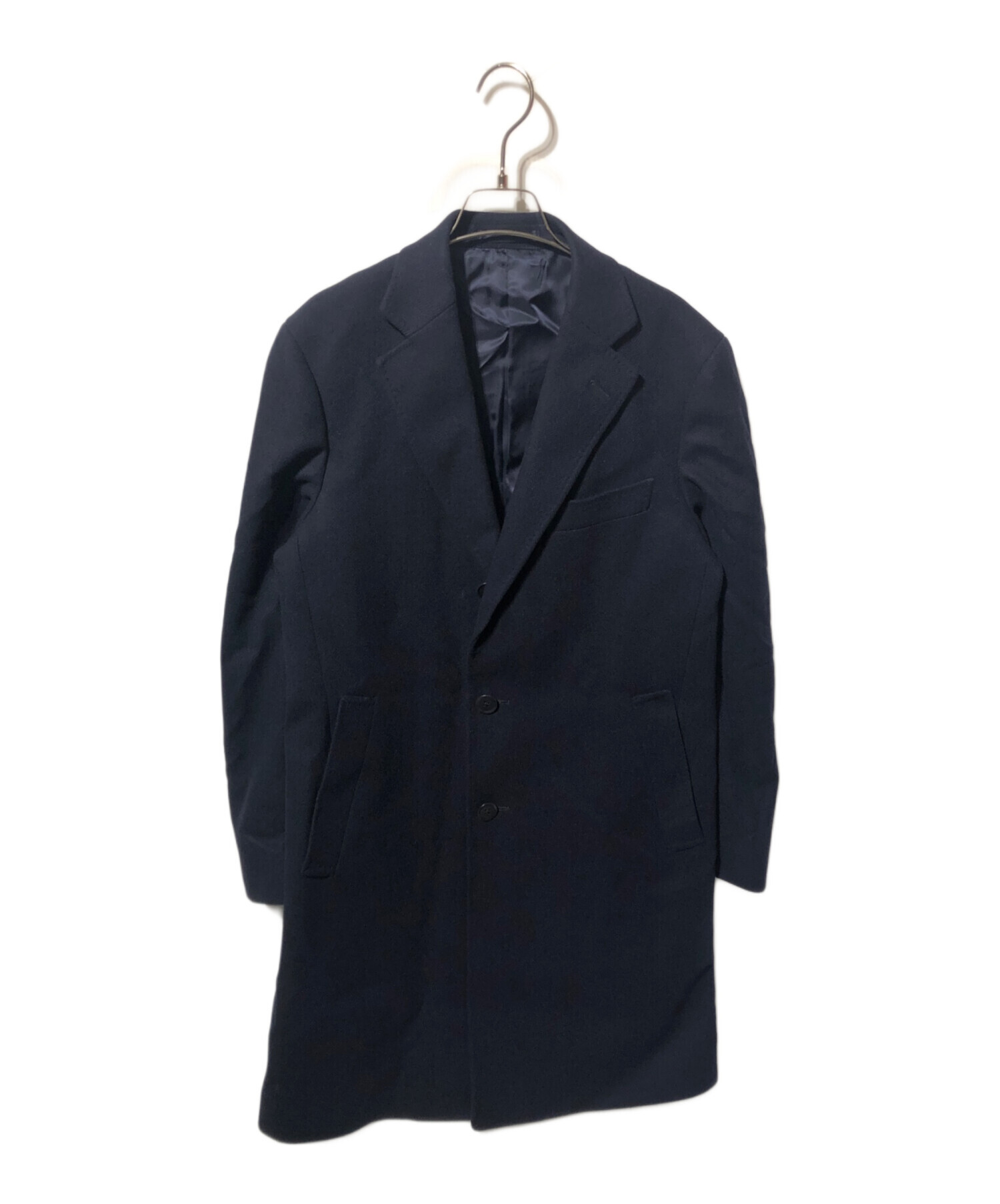 鎌倉シャツ ウールカシミヤチェスターコート ネイビー M 中古・古着通販】Maker's Shirt 鎌倉 (メーカーズシャツカマクラ