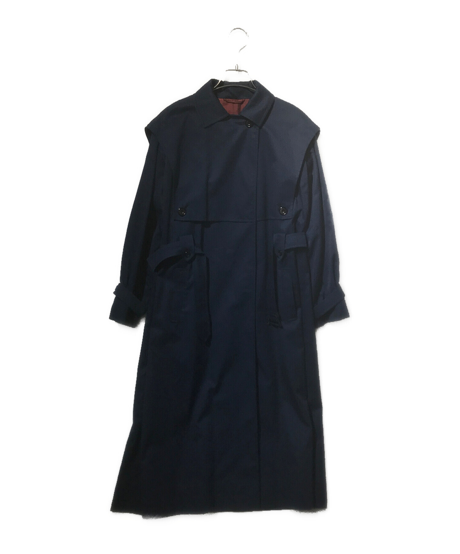【美品】80s アクアスキュータム トレンチコート vintage 古着　紺 中古・古着通販】Aquascutum (アクアスキュータム) トレンチコート