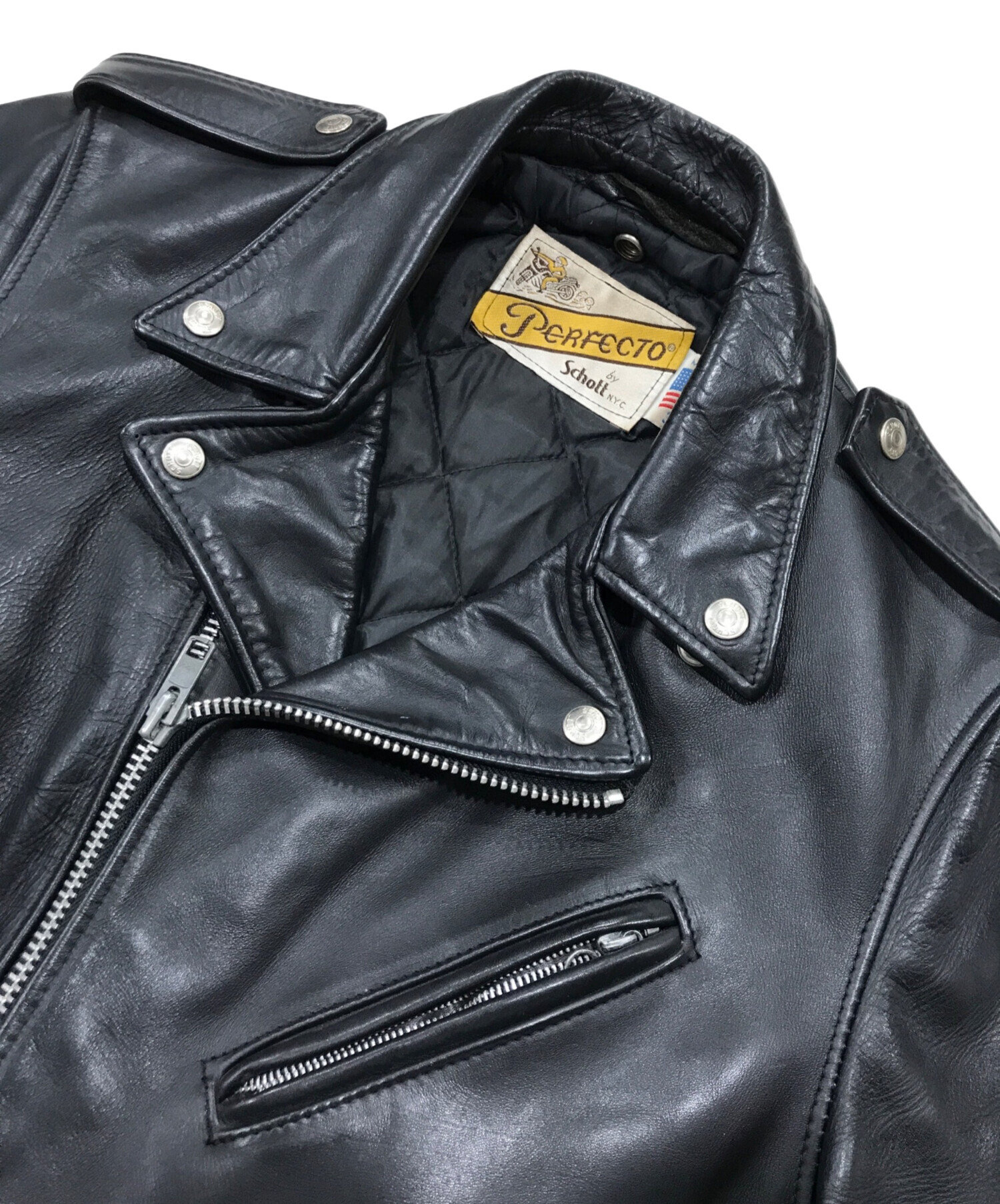 中古・古着通販】Schott (ショット) 618 ダブルライダースジャケット