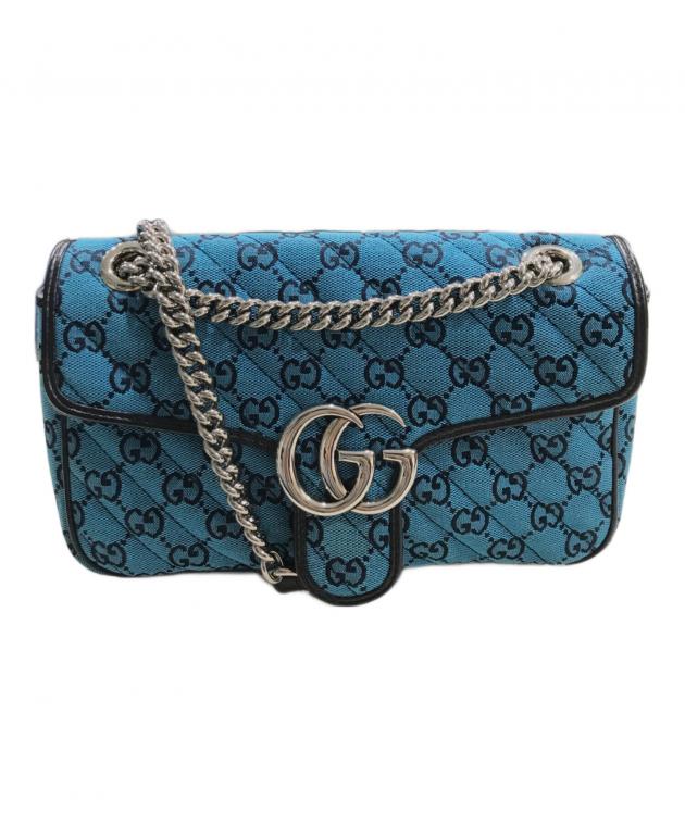 中古・古着通販】GUCCI (グッチ) GGマーモントキルティングショルダー 