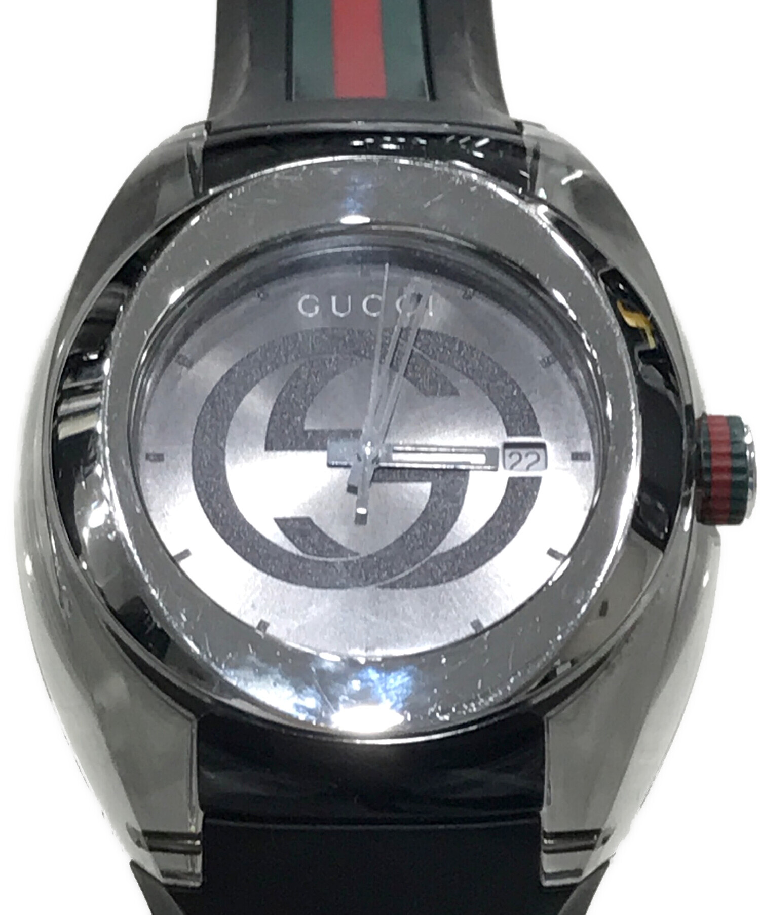 中古 腕時計 メンズ GUCCI 中古・古着通販】GUCCI (グッチ) SYNCリストウォッチ シルバー