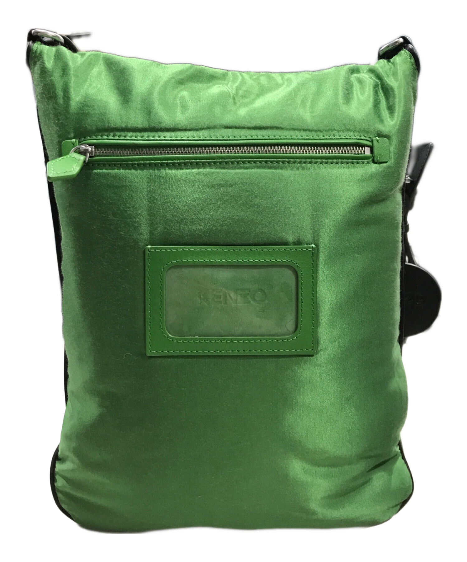 KENZO ボディバック　グリーン 中古・古着通販】KENZO (ケンゾー) スカジャンクロスボディバッグ