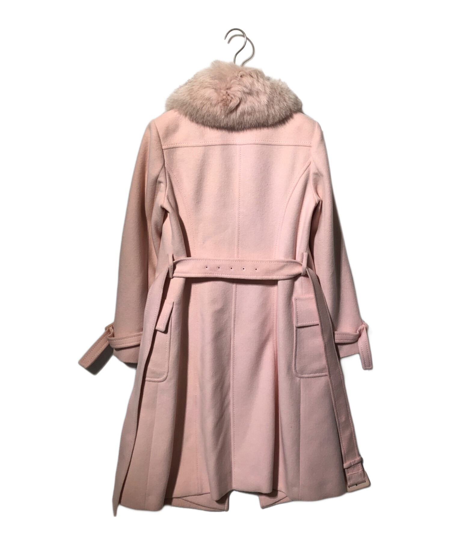 【極上美品】アンゴラ混 ハロッズ Harrods ロングコート レッド 2 M 中古・古着通販】Harrods (ハロッズ) カシミヤブレンドコート ピンク