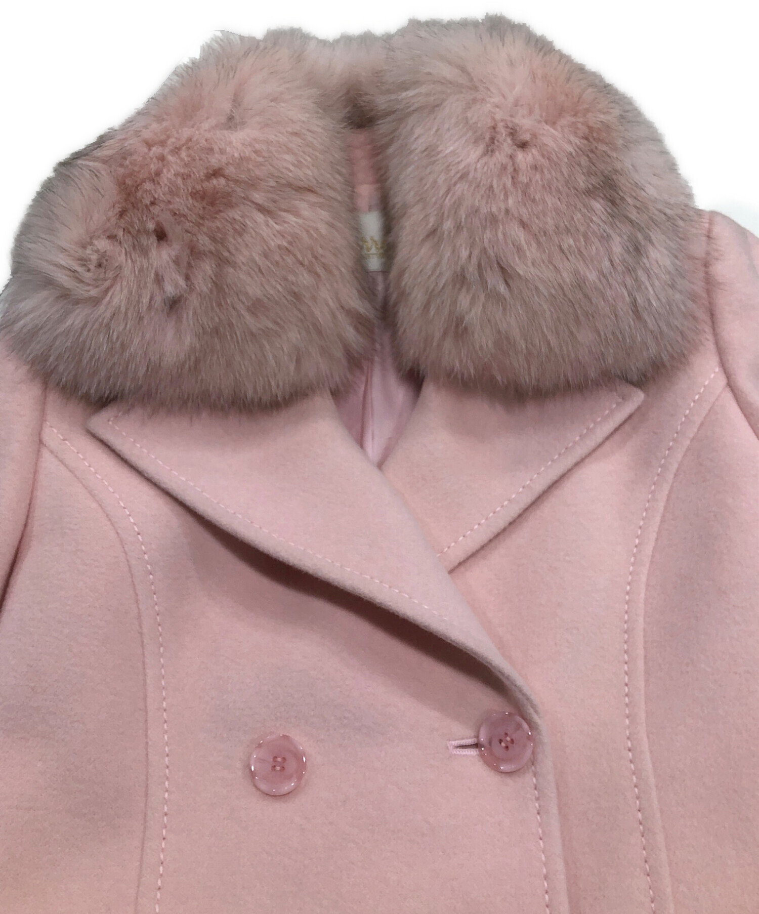 中古・古着通販】Harrods (ハロッズ) カシミヤブレンドコート ピンク