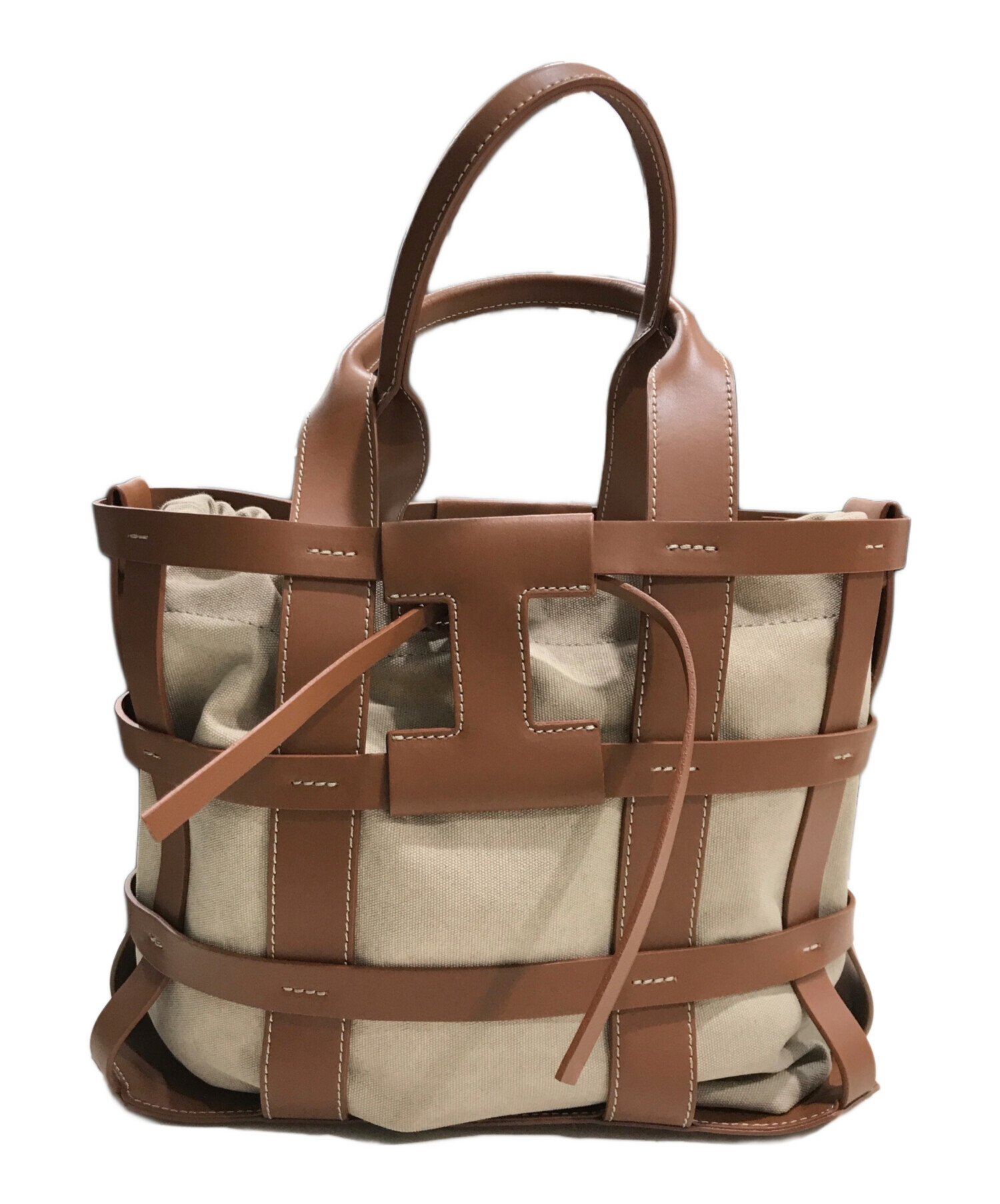 中古・古着通販】IACUCCI (イアクッチ) メッシュトートバッグ ブラウン 