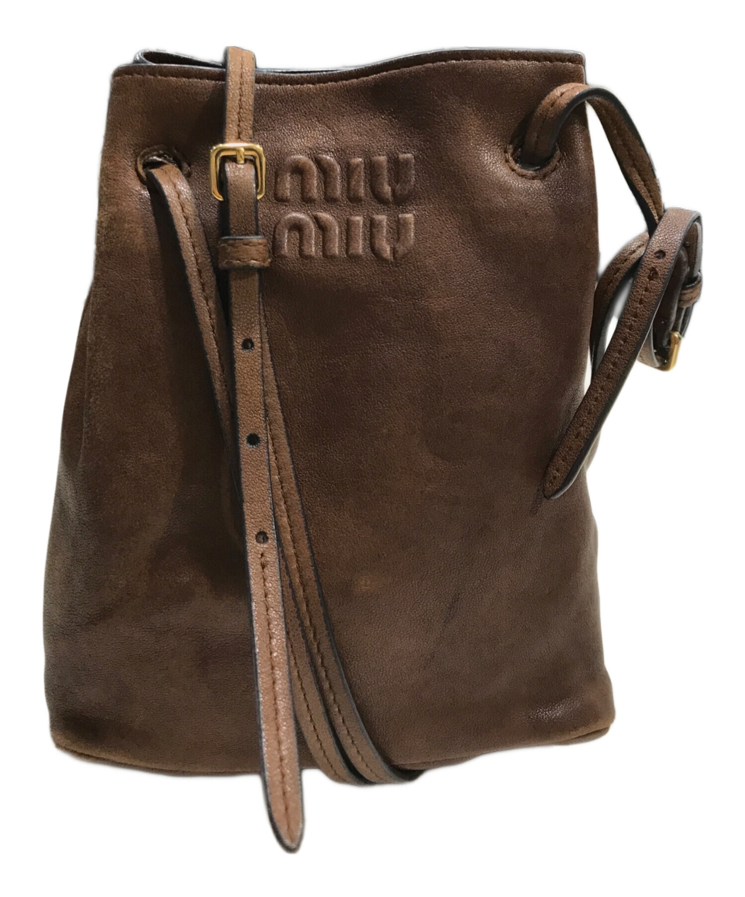 中古・古着通販】MIU MIU (ミュウミュウ) ナッパレザーミニバッグ 
