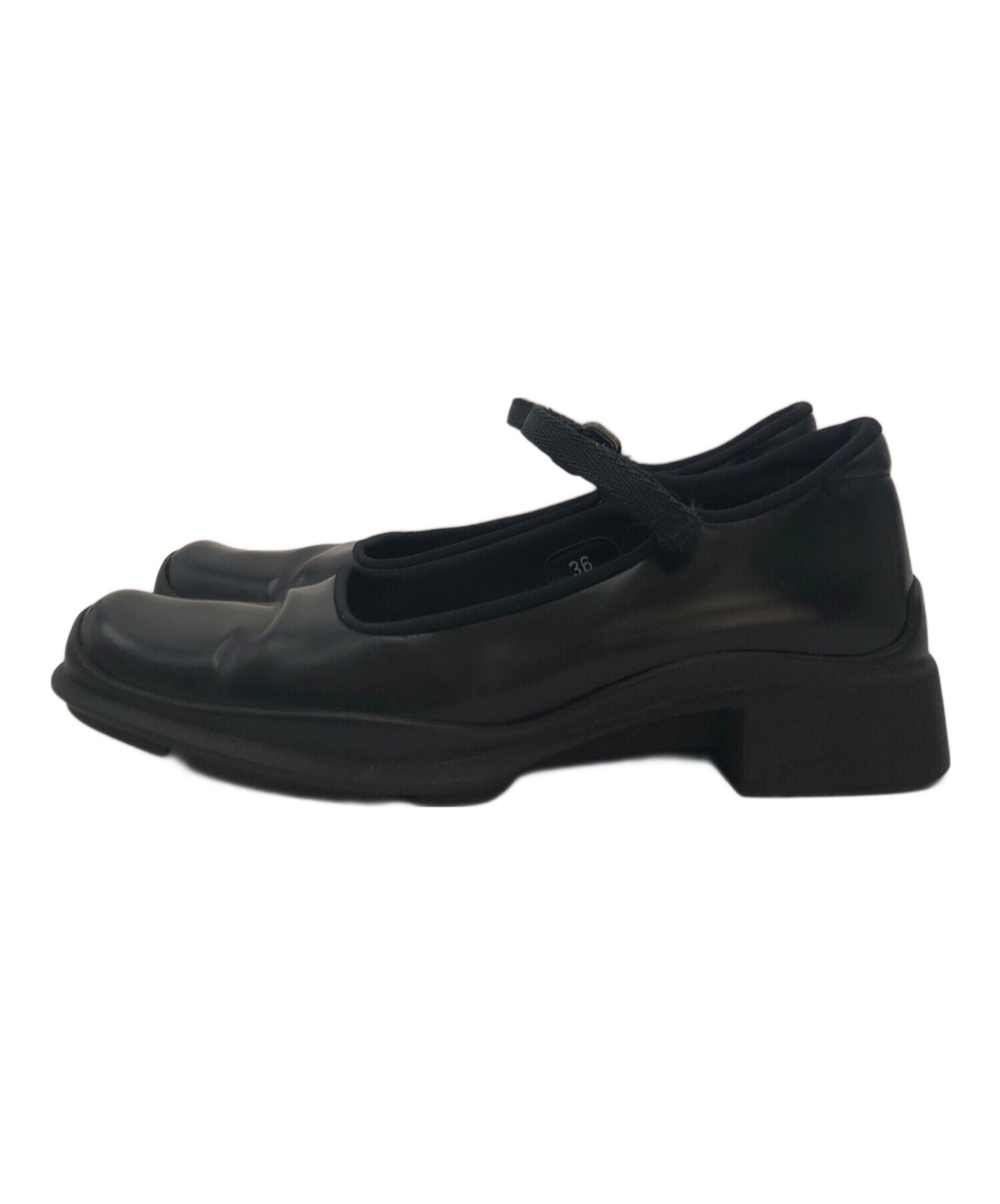 中古・古着通販】PRADA (プラダ) スクエアトゥーメリージェンパンプス