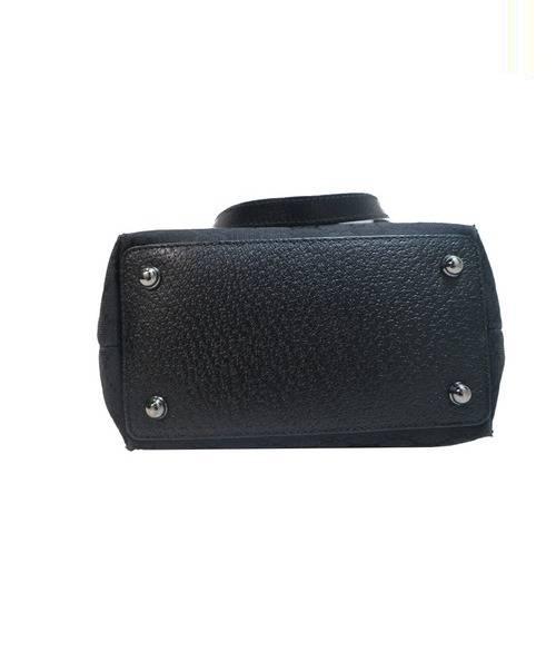 中古・古着通販】GUCCI (グッチ) バケツ型トートバッグ ブラック 未