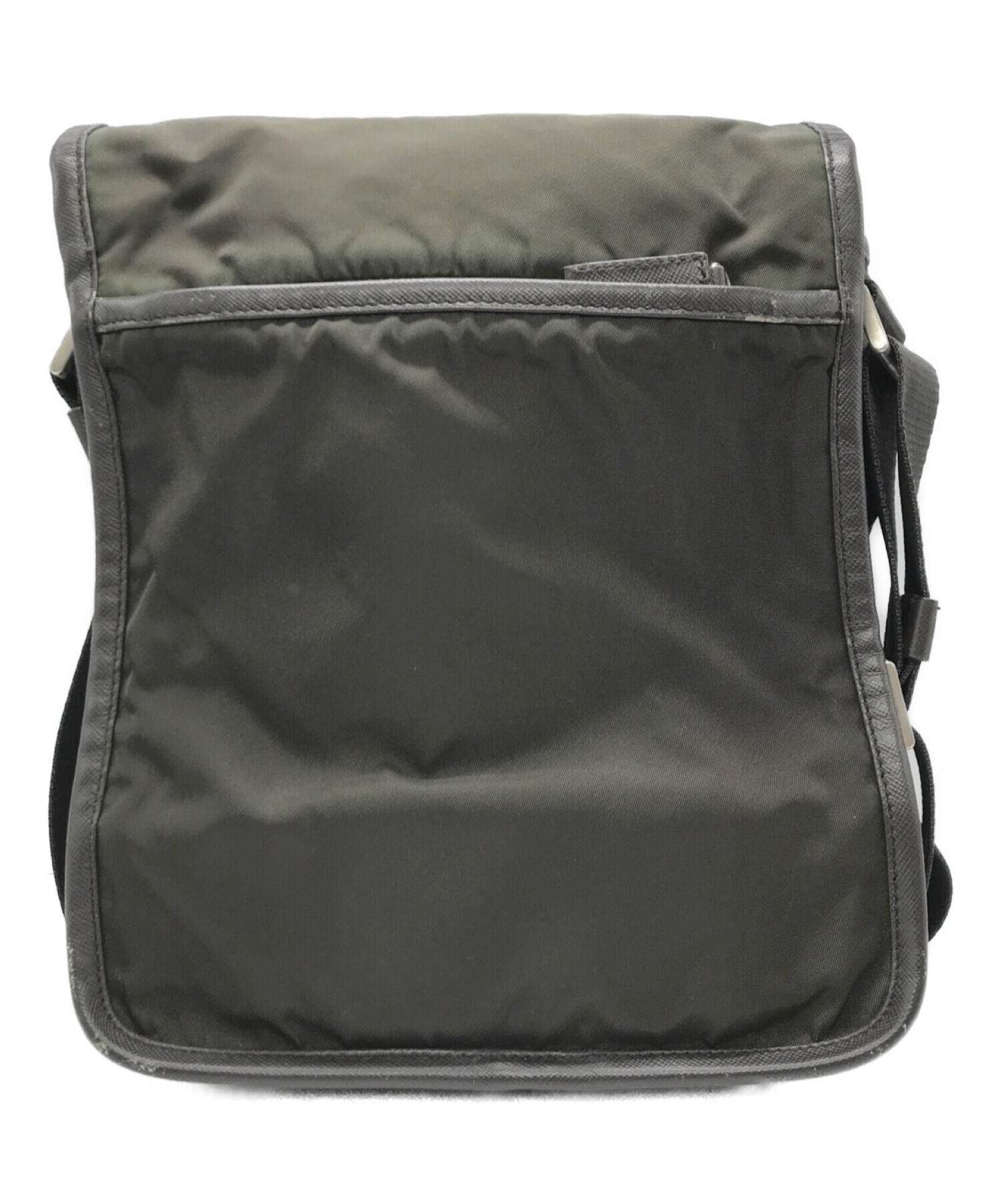 中古・古着通販】PRADA (プラダ) ナイロンショルダーバッグ グリーン
