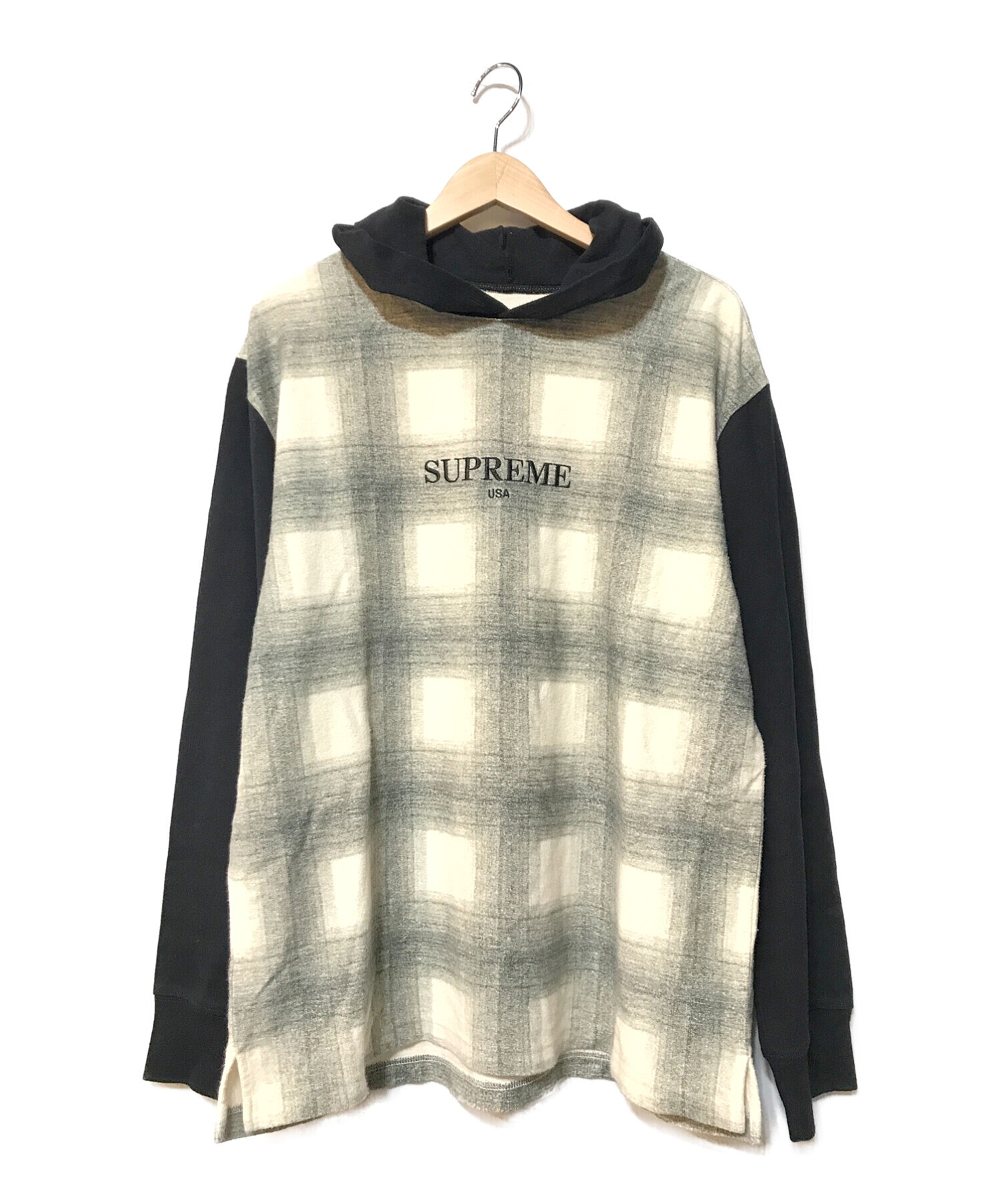 中古・古着通販】SUPREME (シュプリーム) Shadow Plaid Hooded L/S TOP 