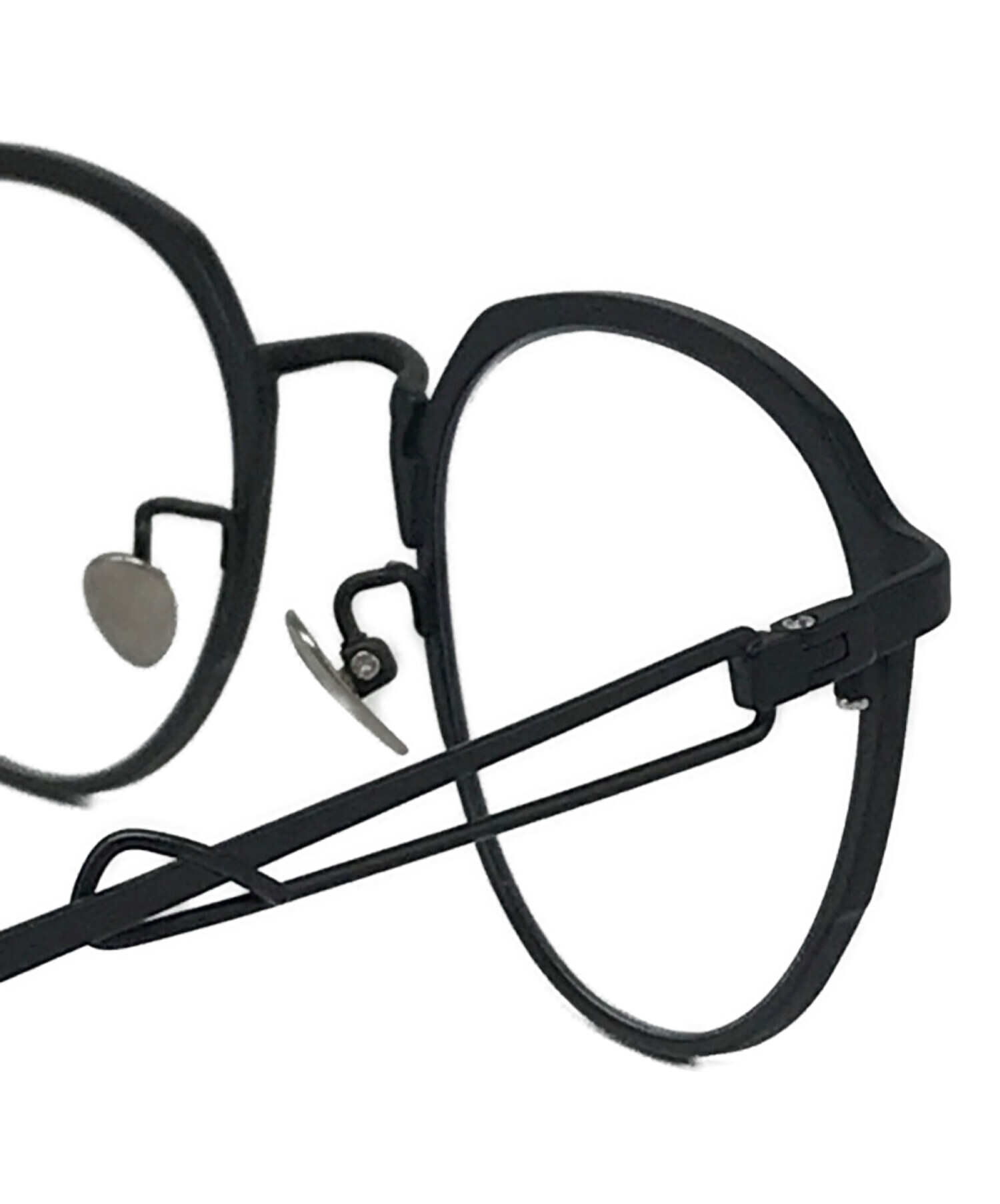 YOHJI YAMAMOTO ヨウジヤマモト メガネ - 黒 【古着】【中古】（Y3  