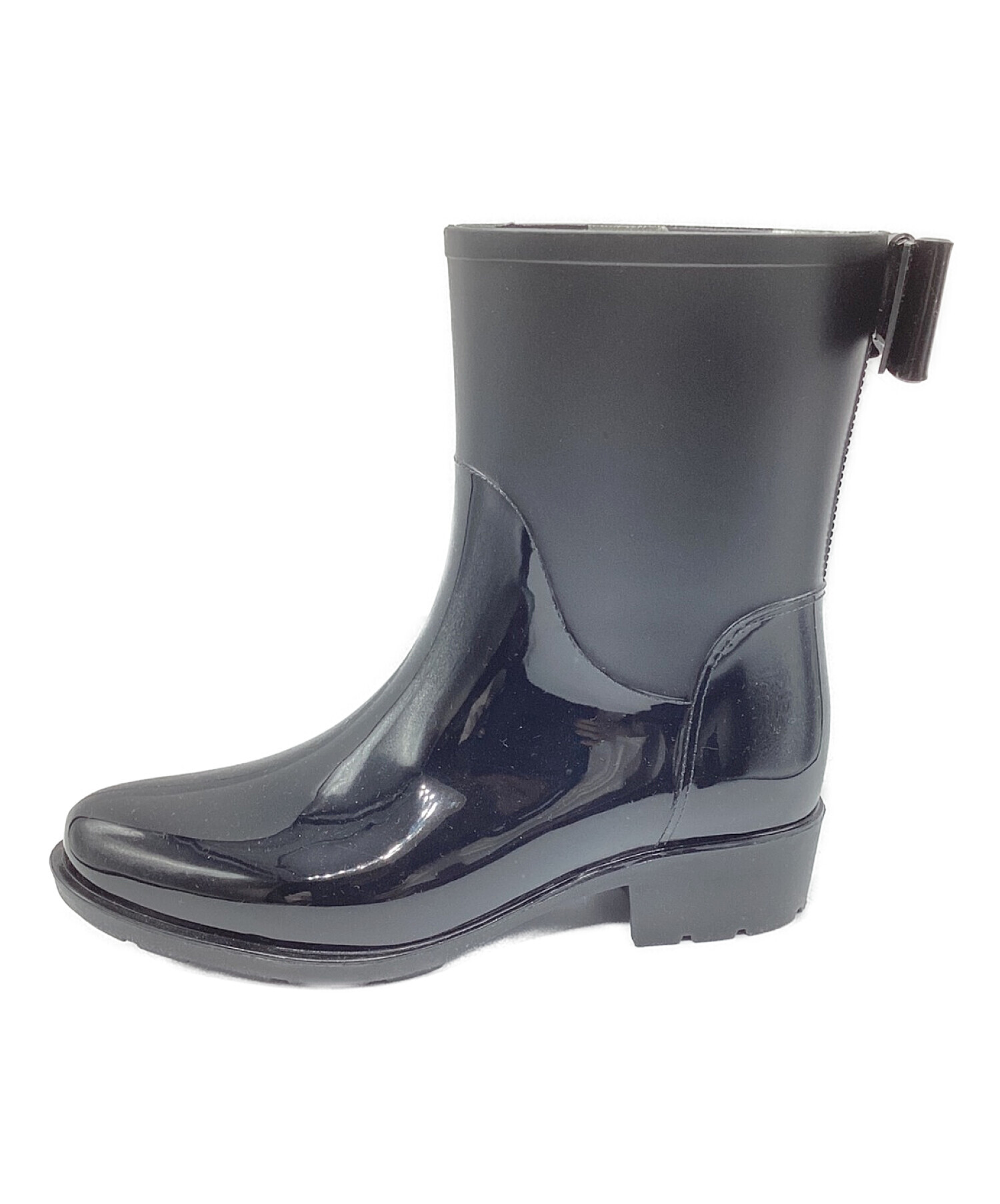 Kate spade(ケイトスペード) レインブーツ 6 レディース - 黒 リボン