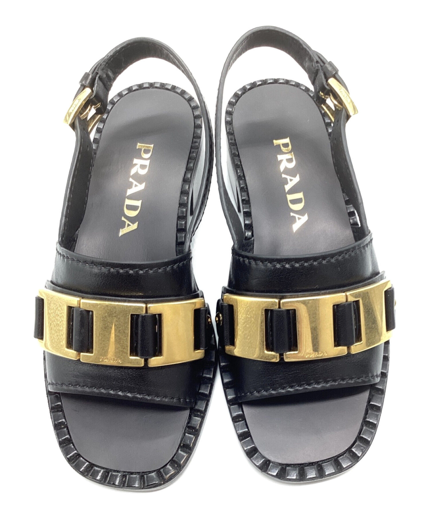 PRADA サンダル 36 Pradaサンダル プラダラバーサンダル サイズ : 36