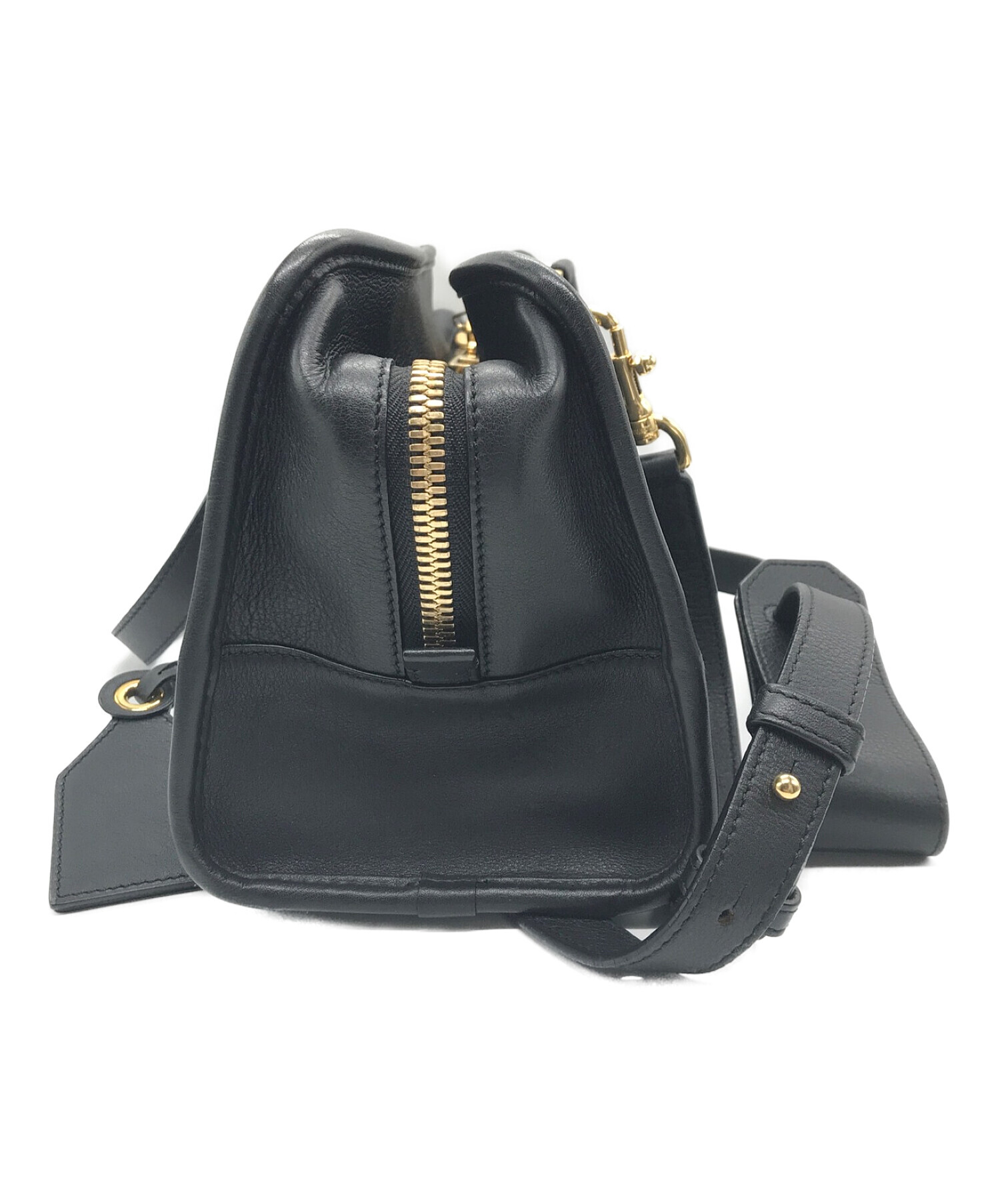 中古・古着通販】LOEWE (ロエベ) アマソナ28 / ハンドバッグ ブラック 