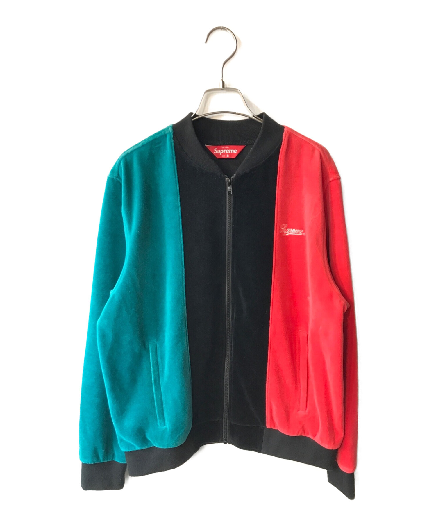 中古・古着通販】Supreme (シュプリーム) VELOUR ZIP UP JACKET レッド  