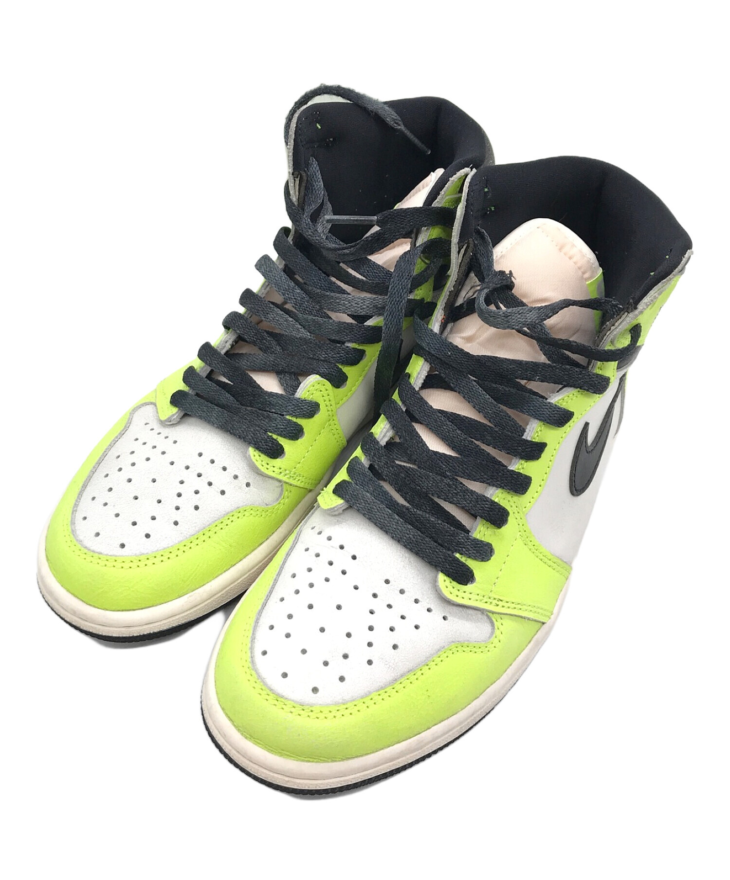 中古・古着通販】NIKE (ナイキ) ハイカットスニーカー イエロー 