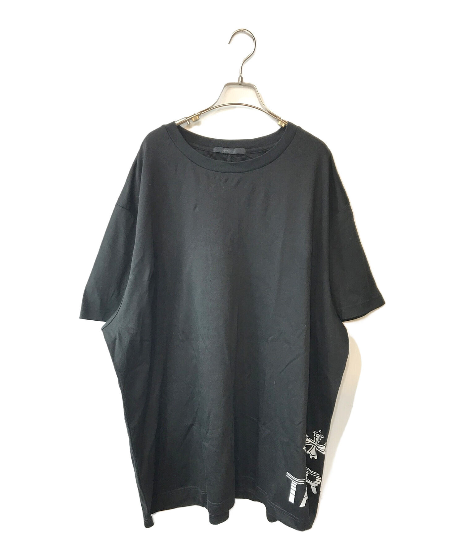 中古・古着通販】TATRAS (タトラス) ロゴTシャツ ブラック サイズ:6 