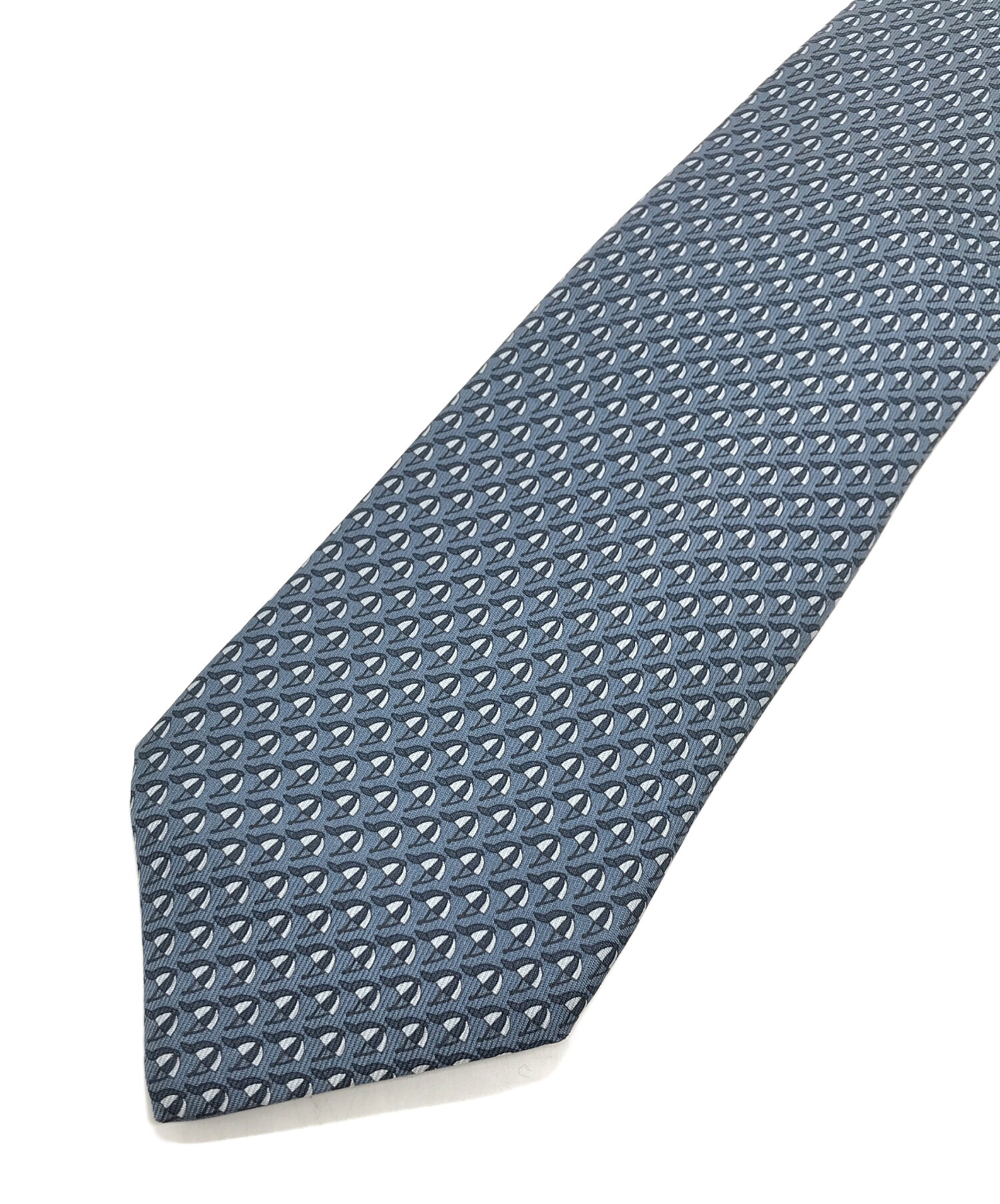 中古・古着通販】HERMES (エルメス) CRAVATE TWILL TIE ブルー サイズ