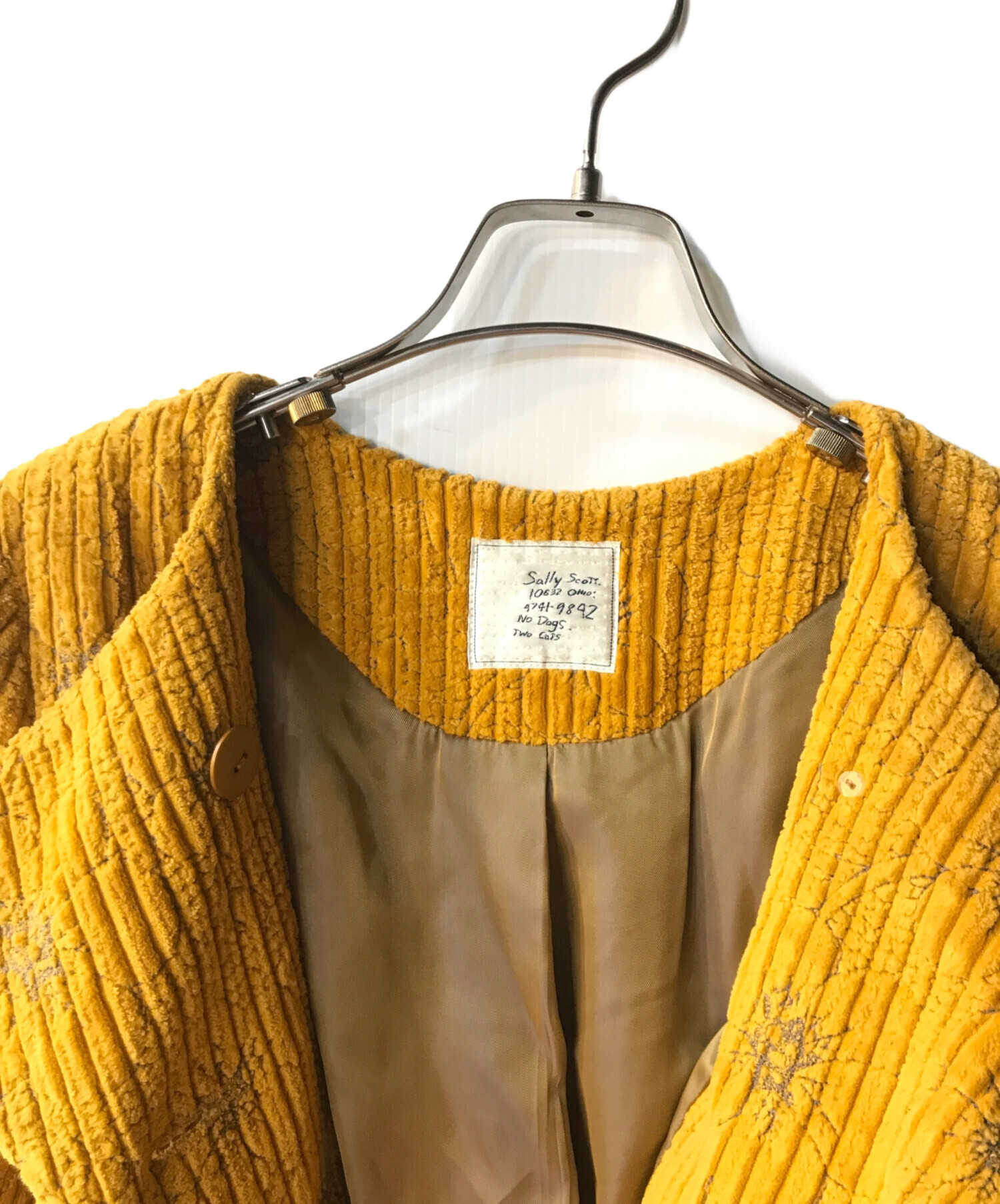 サリースコットジャケット 中古・古着通販】sally scott (サリースコット) 太畝コーデュロイノー