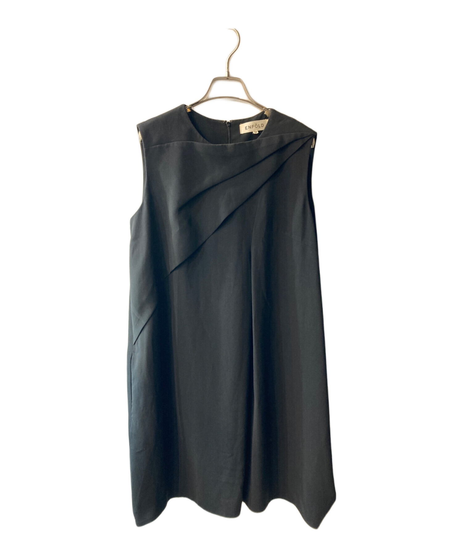 ENFOLD エンフォルド コレクションライン ノースリーブ ワンピース 中古・古着通販】ENFOLD (エンフォルド) ノースリーブワンピース