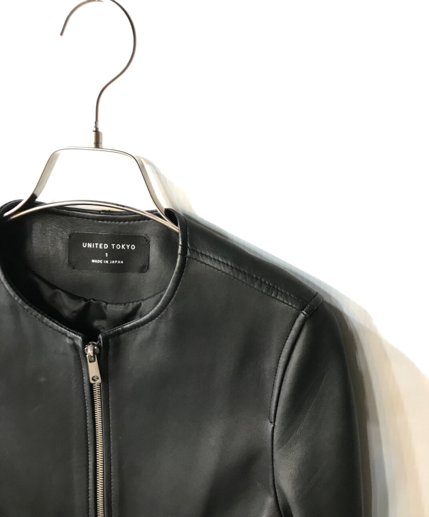 UNITEDTOKYO ユナイテッドトウキョウ シープスキンレザージャケット L 中古・古着通販】UNITED TOKYO (ユナイテッドトーキョー) シープスキン