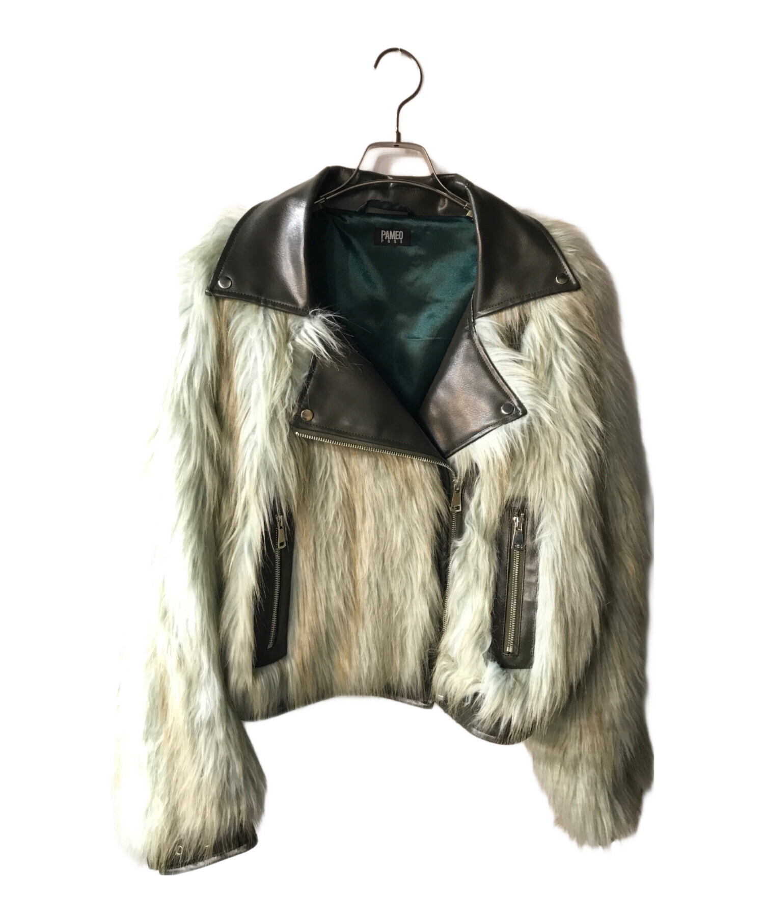PAMEO POSE パメオポーズ ファーライダース 中古・古着通販】PAMEO POSE (パメオポーズ) ファーダブルライダース