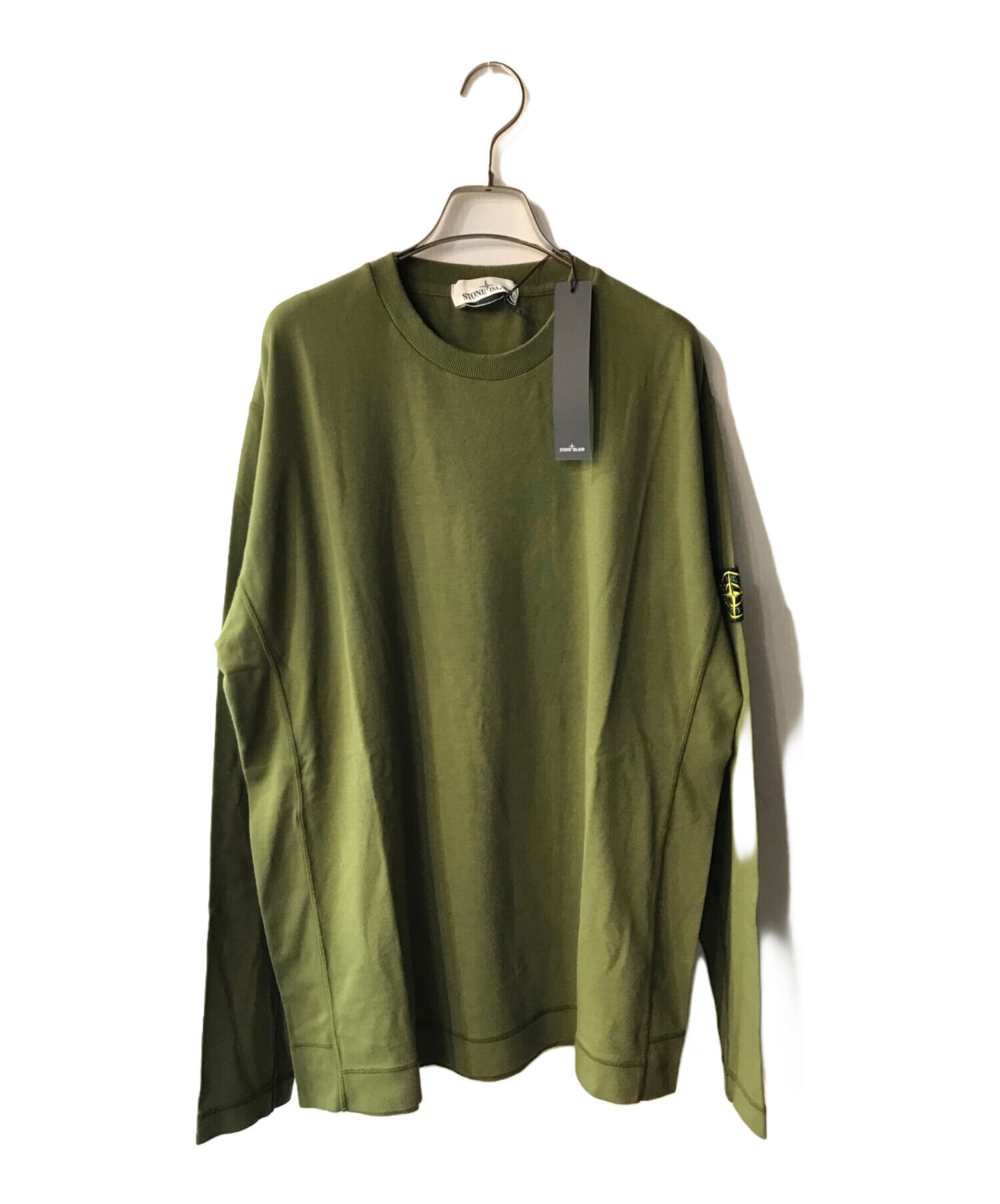 激レア】STONE ストーンアイランド ロンT カーキ Tシャツ stoneisland