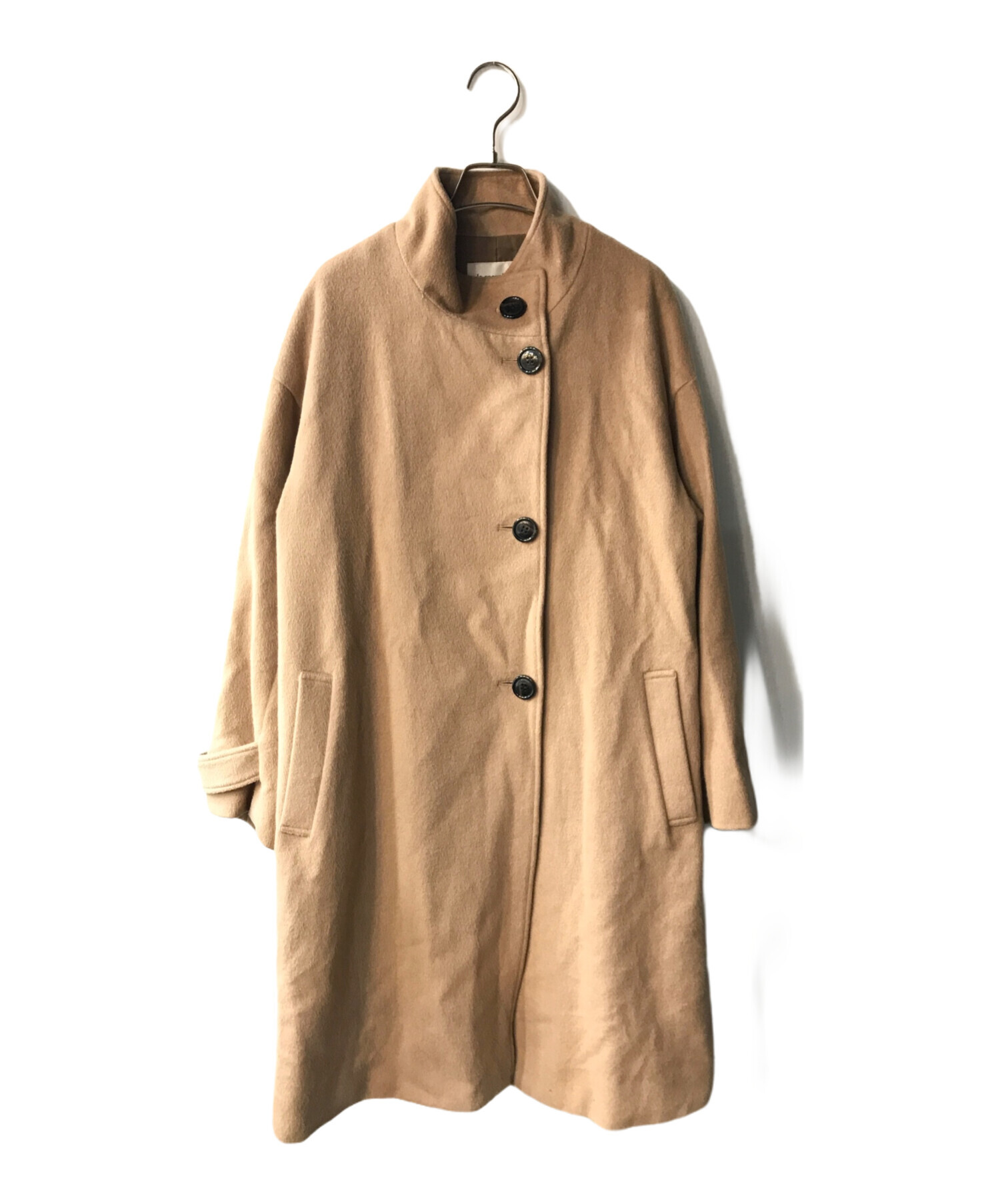 【新品が60％OFF！】ウールカシミヤスタンドカラーロングコート ルクールブラン ウールカシミヤスタンドカラーロングコート/le.coeur blanc(ルクール