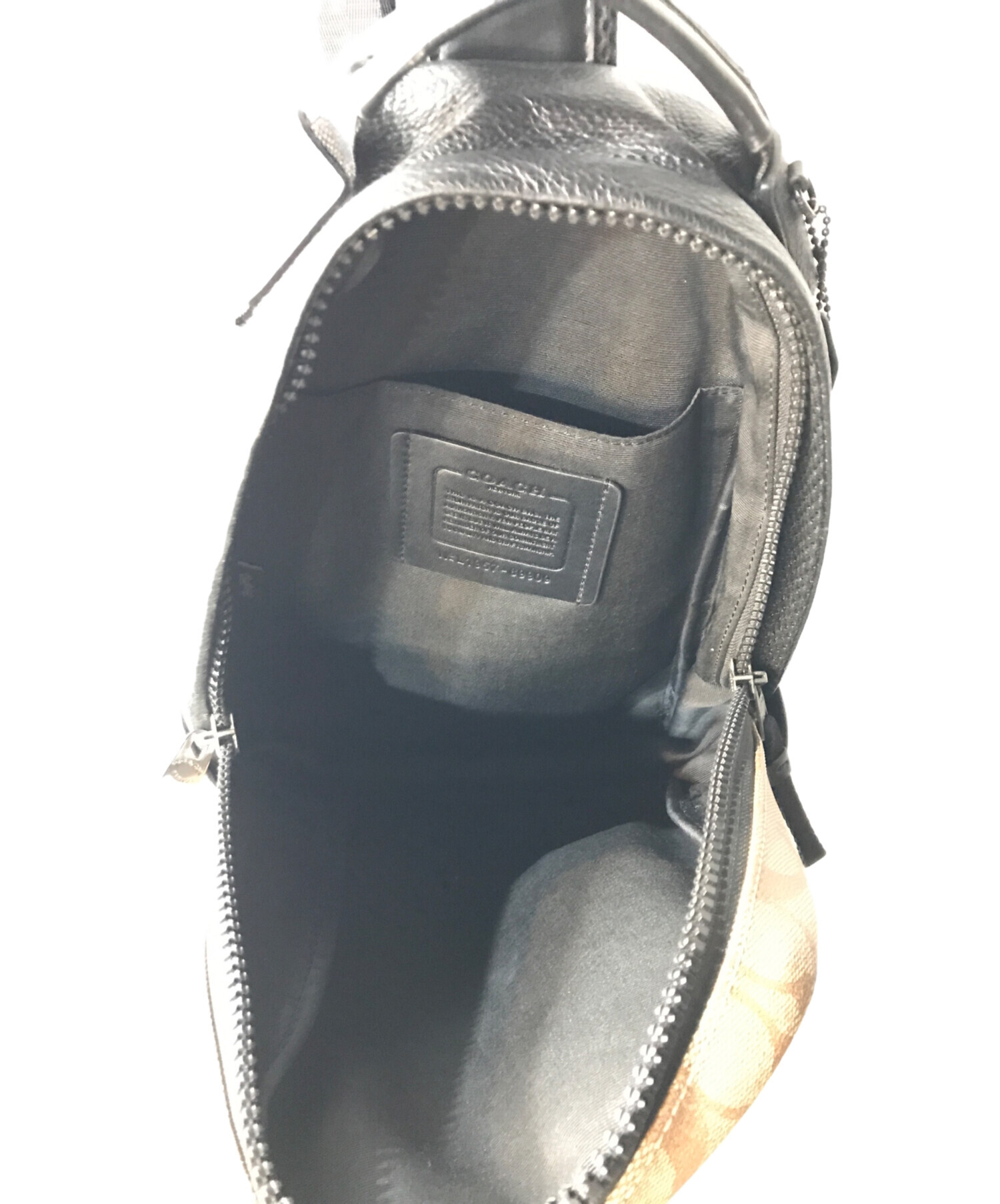 美品❤️COACH コーチ テレイン ボディバッグ レザー COACH（コーチ） バッグ メンズ カーフレザー テレイン クロスボディー