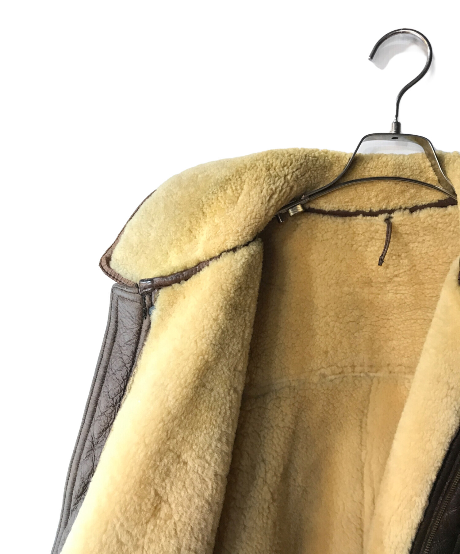 中古・古着通販】IXI:Z (イクシーズ) B-3ムートンジャケット ブラウン