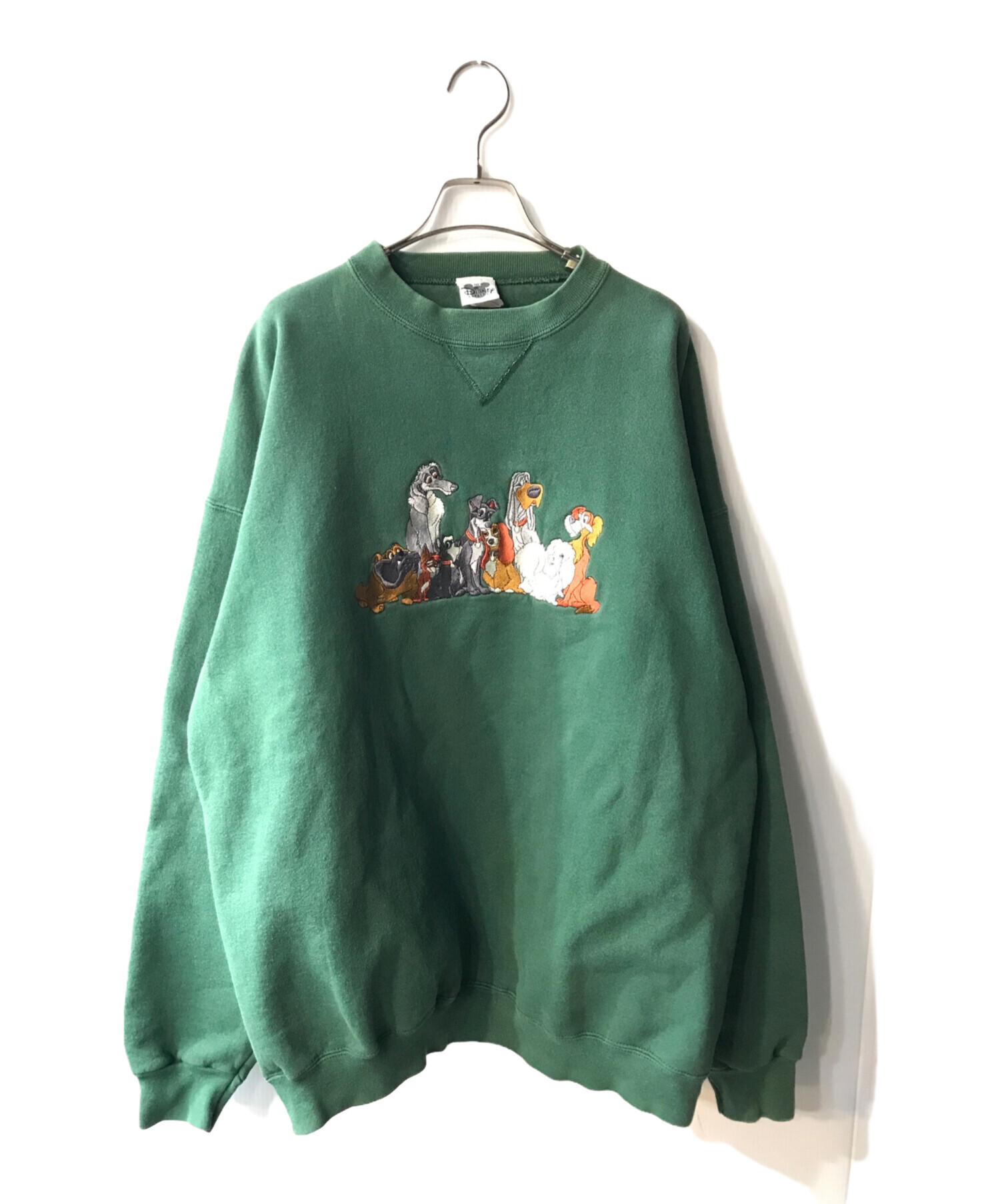 Lサイズ ディズニー トレーナー グリーン わんわん物語 Lサイズ 新品