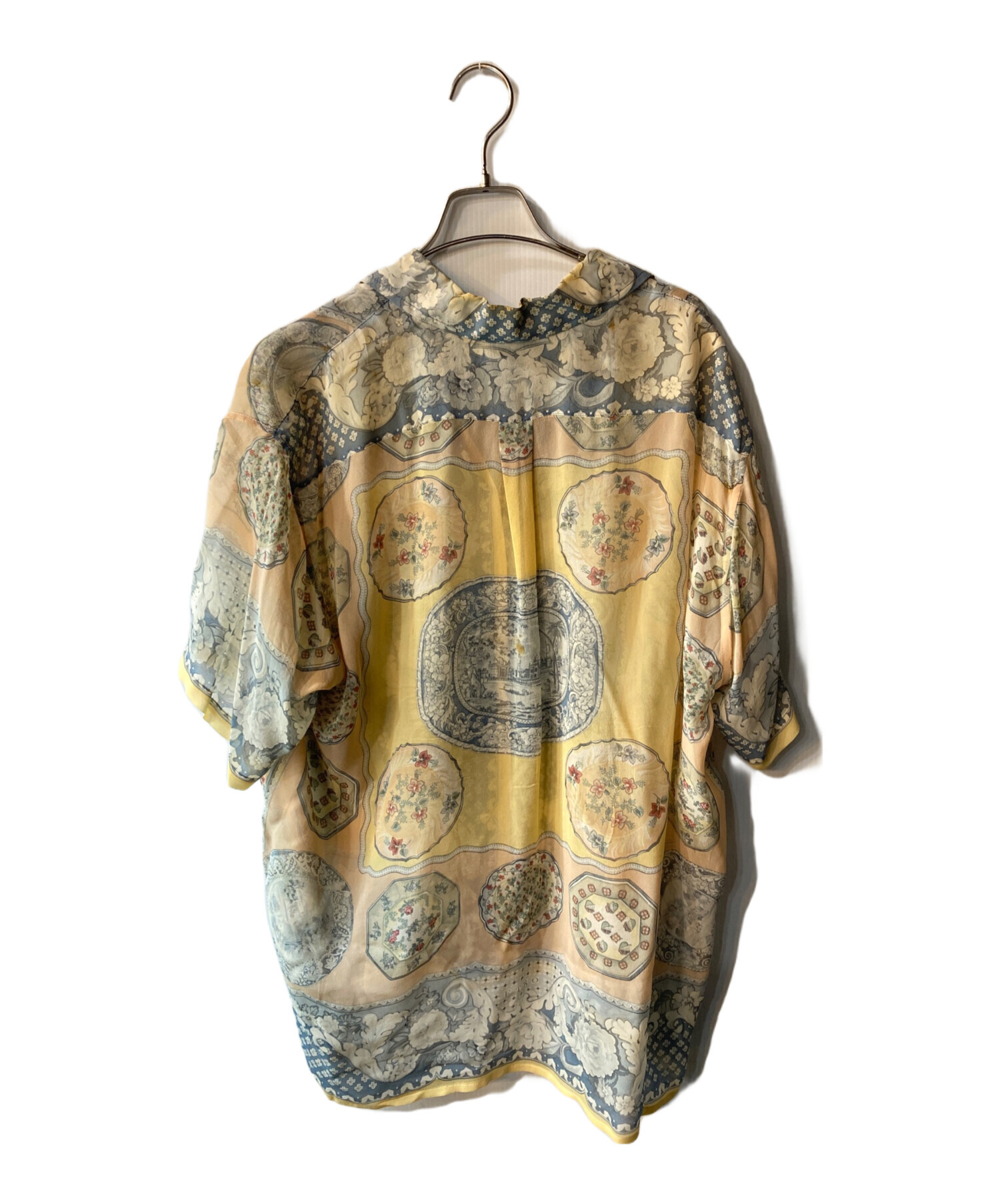 中古・古着通販】ETRO (エトロ) シースルー半袖シャツ マルチカラー 