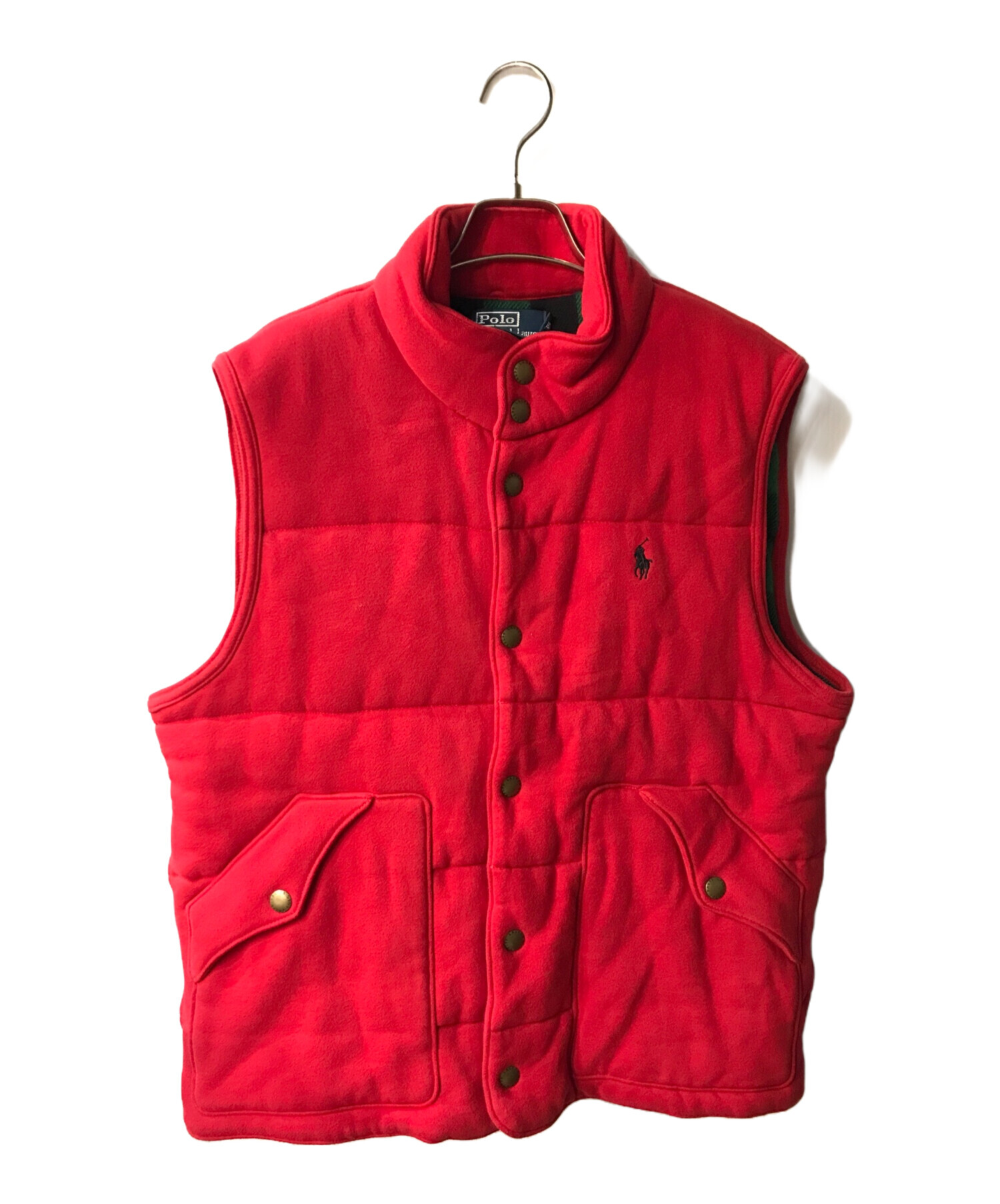 ベスト 古着 90s Lauren ローレン 赤 キルティング XL 極美品 中古・古着通販】POLO RALPH LAUREN (ポロ・ラルフローレン) ベスト