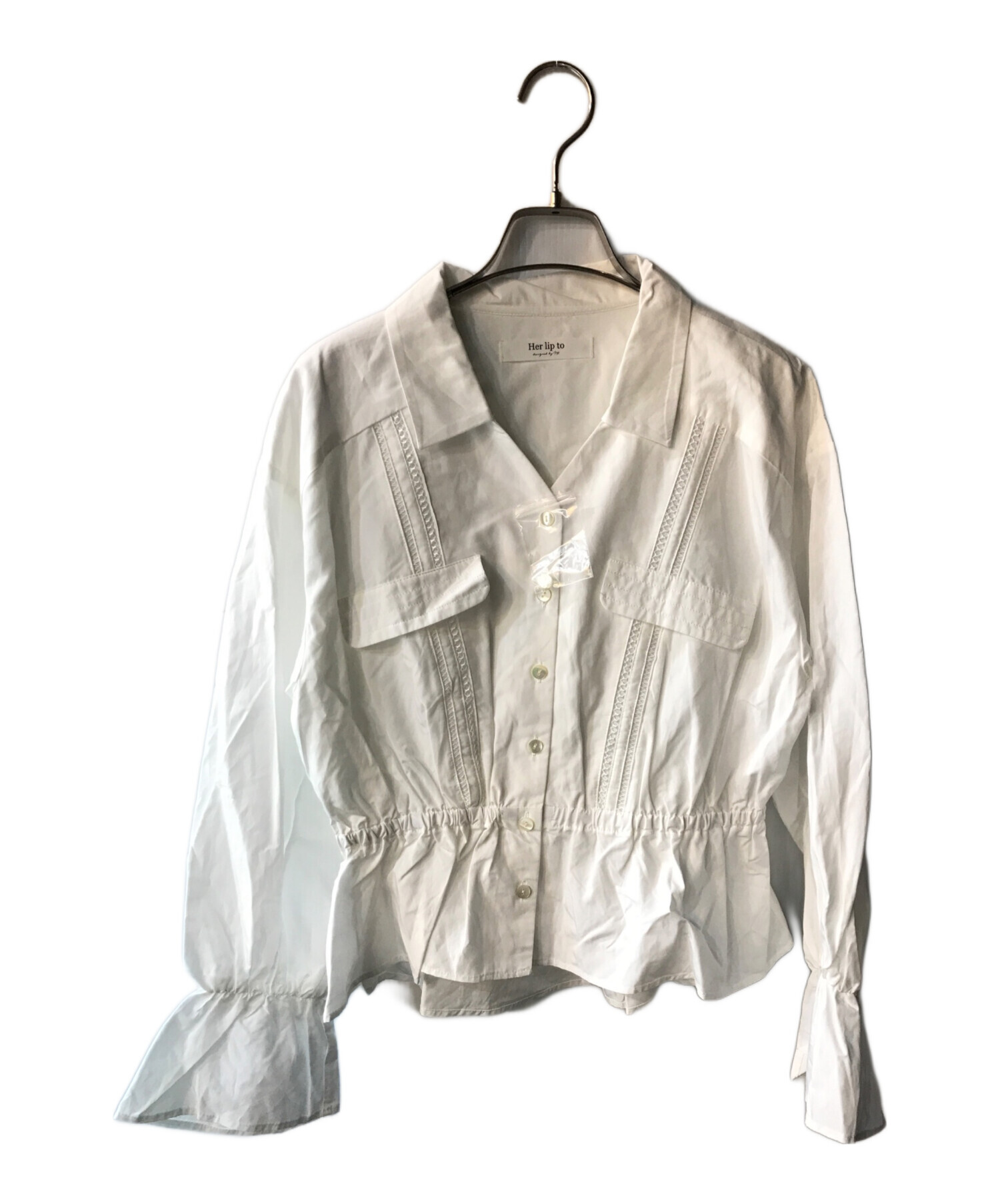 中古・古着通販】Her lip to (ハーリップトゥ) Lace Trimming Cotton 